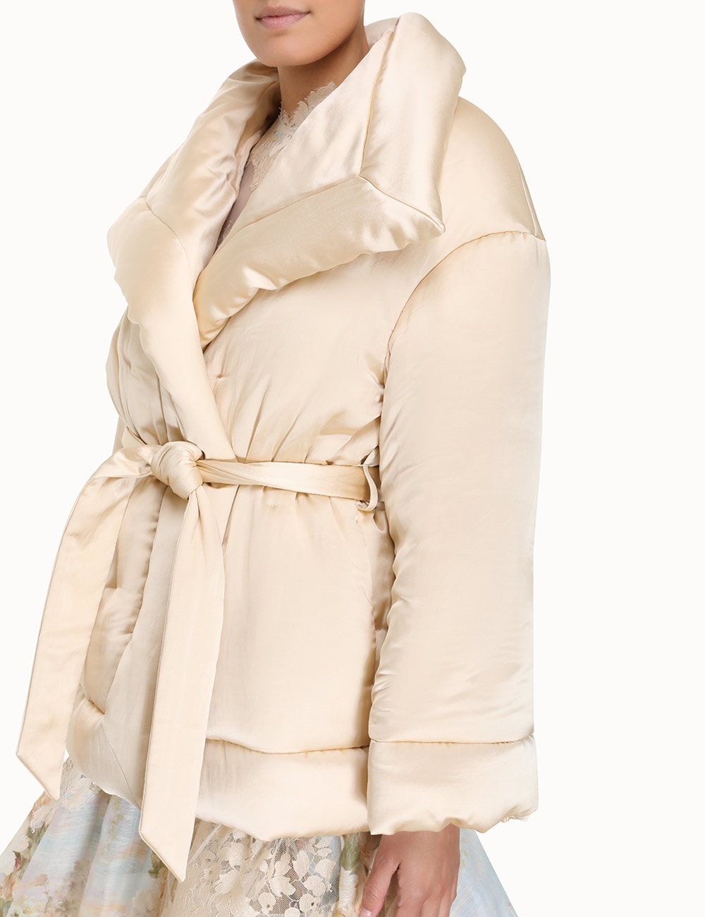 LUMINOSITY SATIN WADDED JACKET - 7