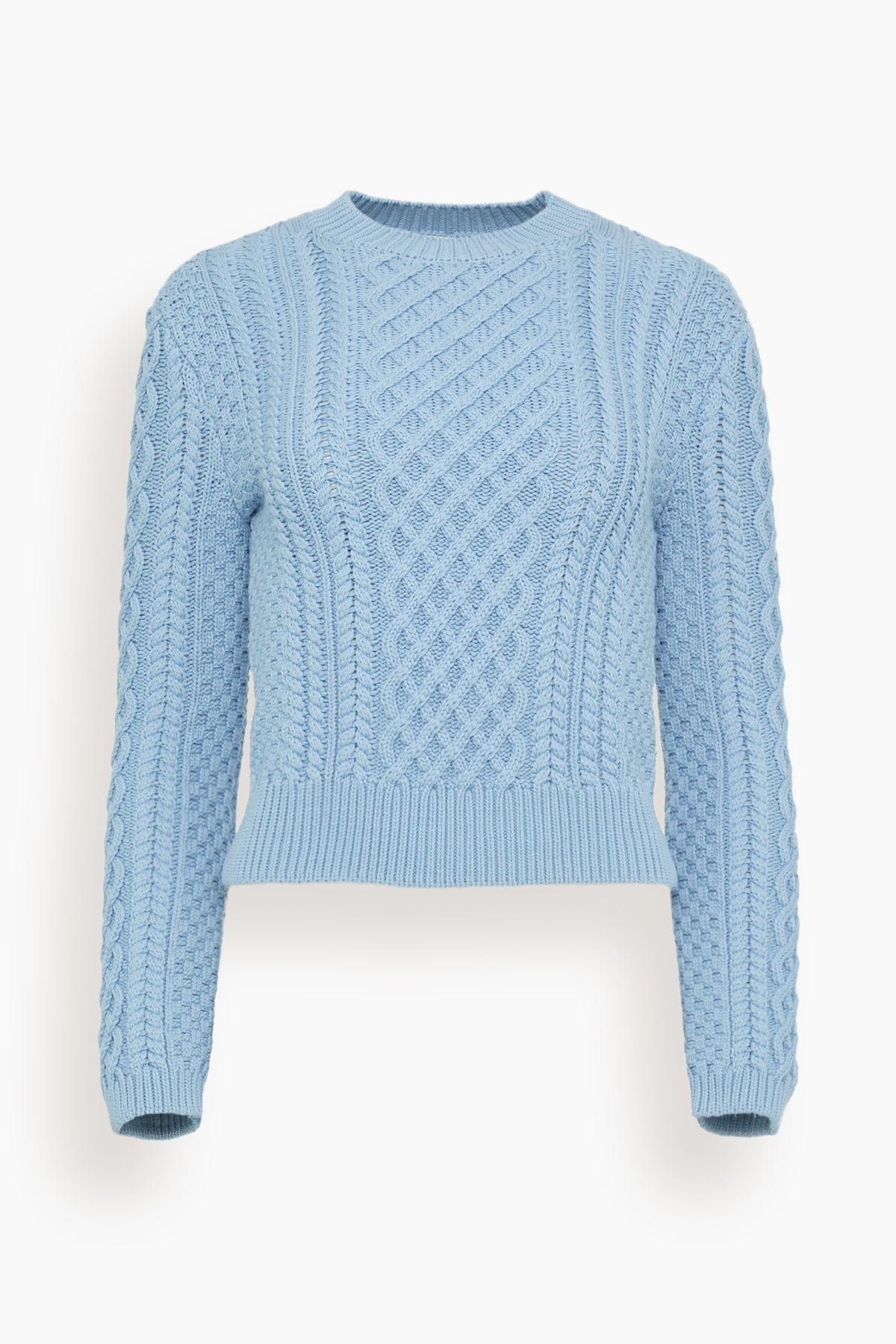 Cabbie Sweater in Ash Blue - 1