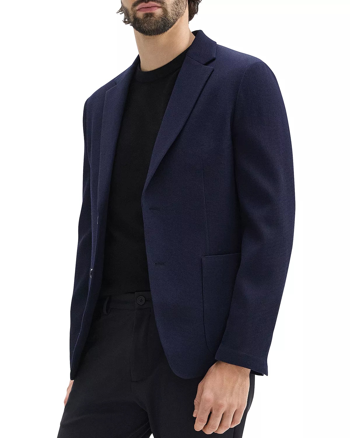 Theory Clinton Textured Jersey Slim Fit Unstructured Sport Coat - 2