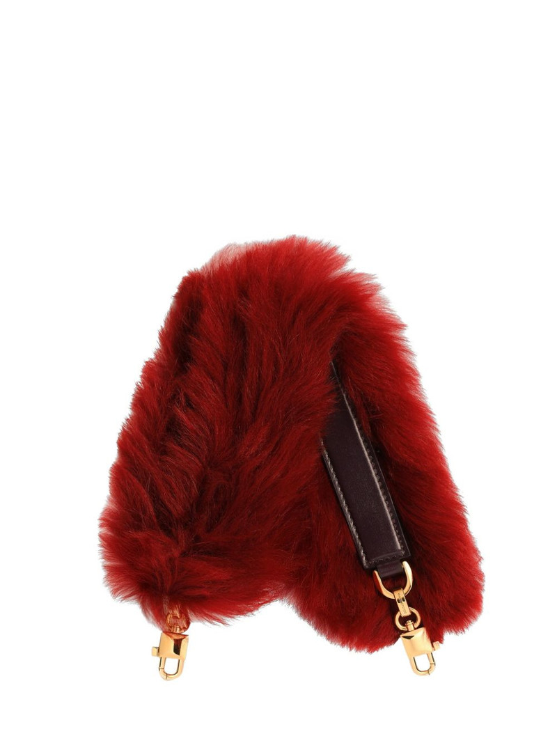 shearling and palmellato calfskin bag shoulder strap 1