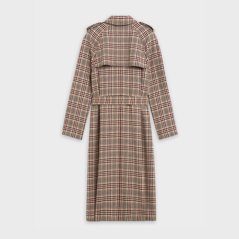 CELINE MASCULINE TRENCHCOAT IN PRINCE OF WALES outlook