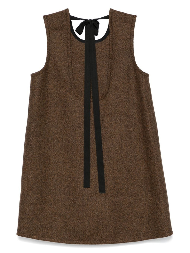 Plan C herringbone mini dress outlook