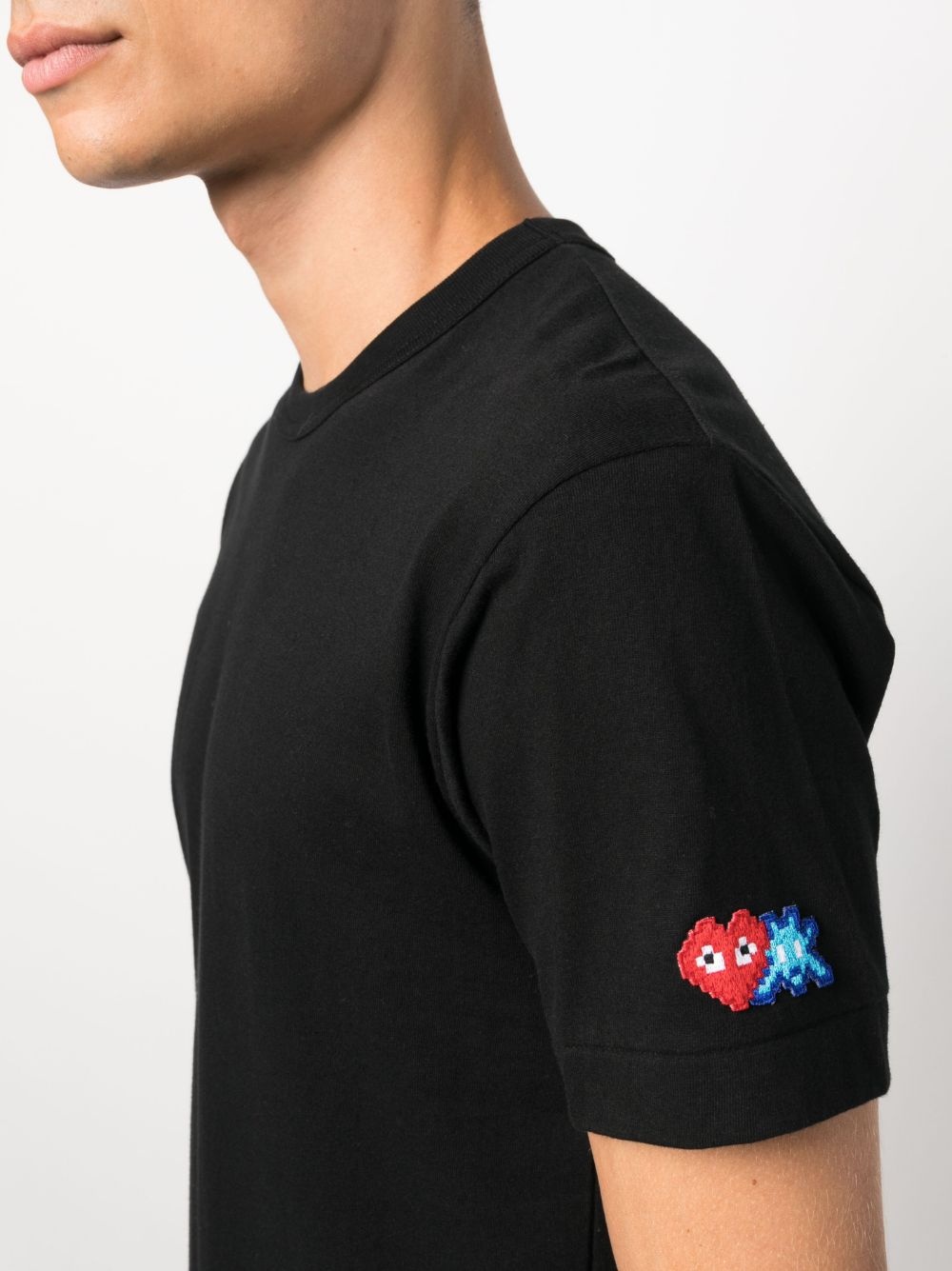 logo-patch cotton T-shirt - 5