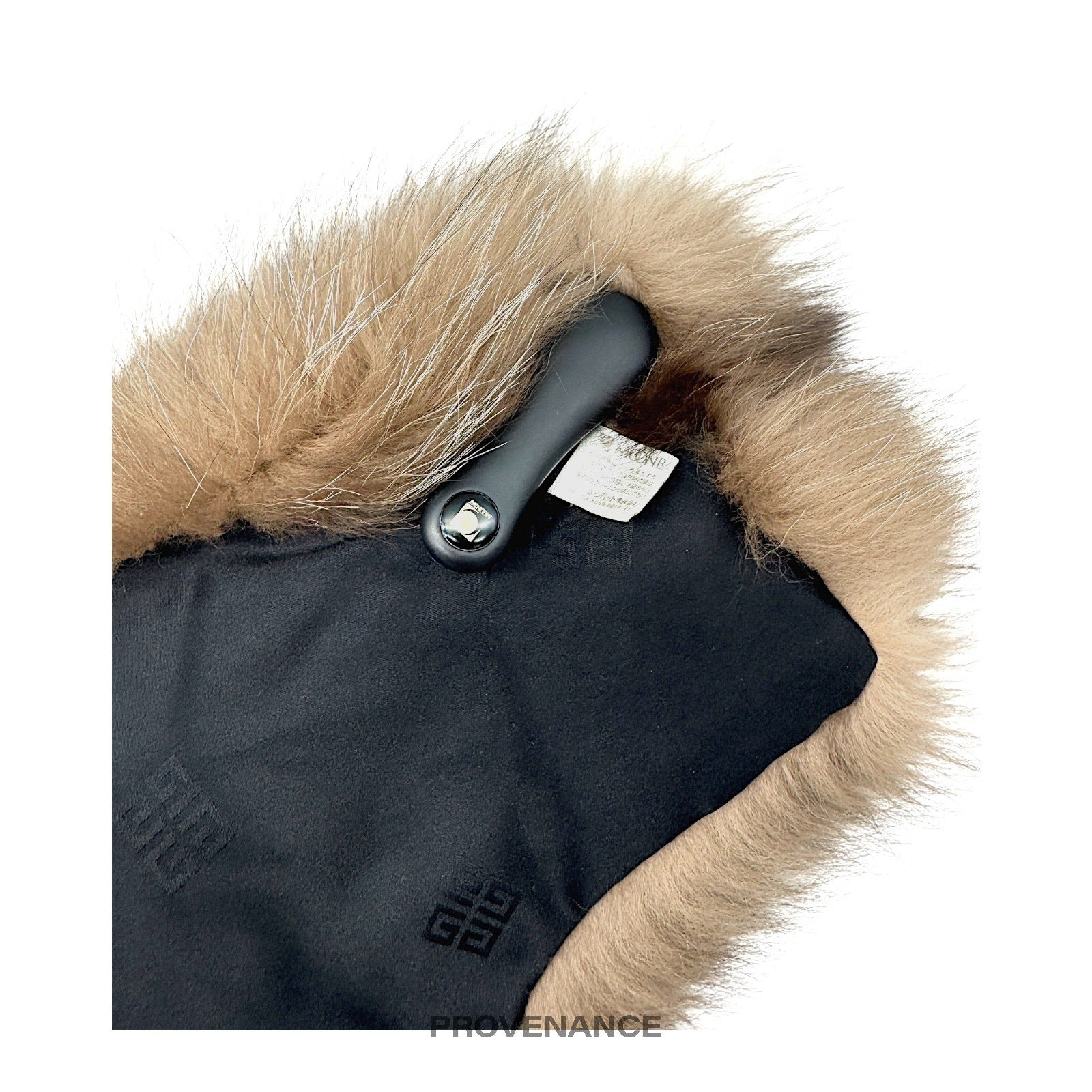 Givenchy Fur Shawl Scarf - Cream Brown Fox - 8