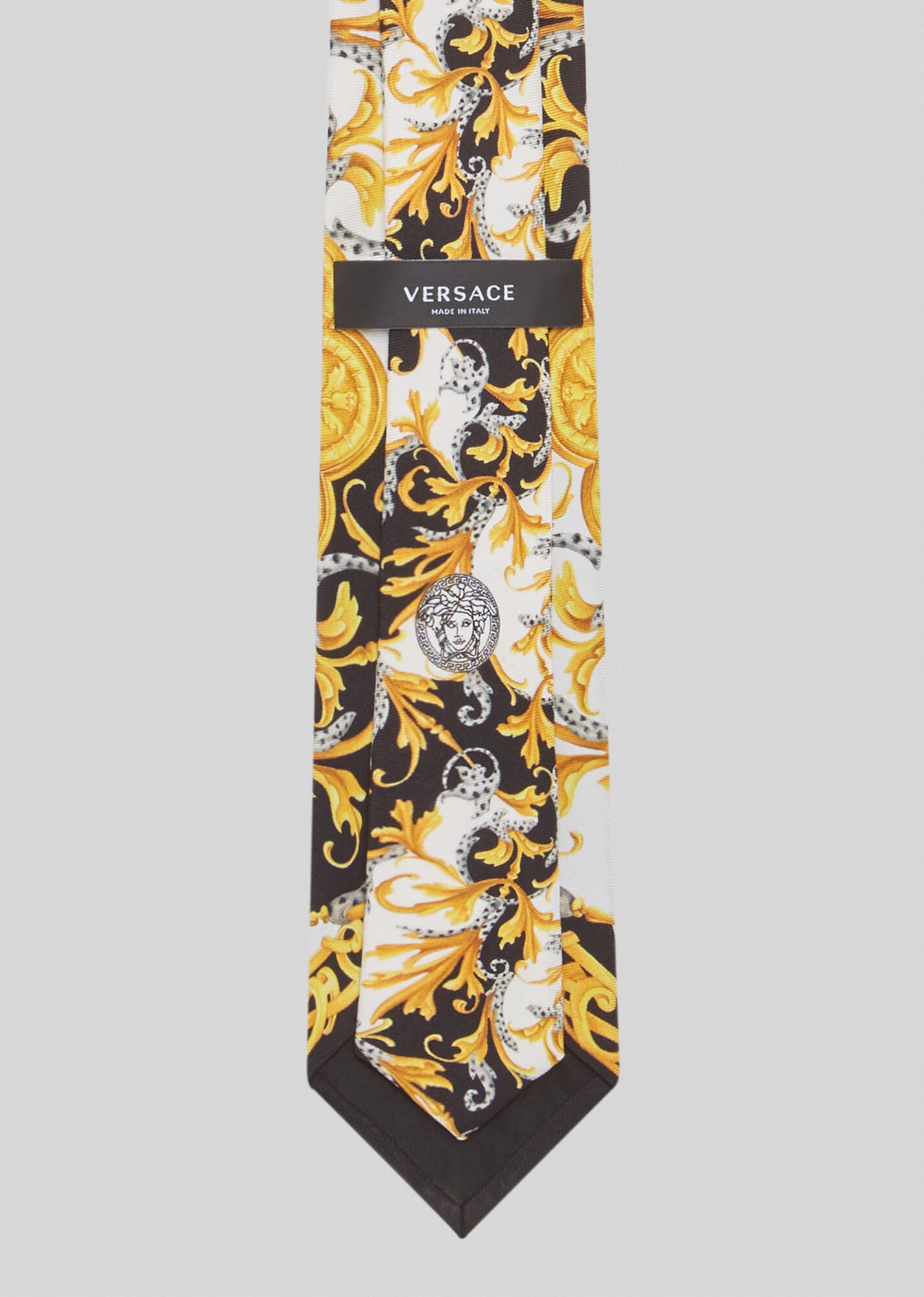 Barocco Acanthus Print Silk Tie - 3