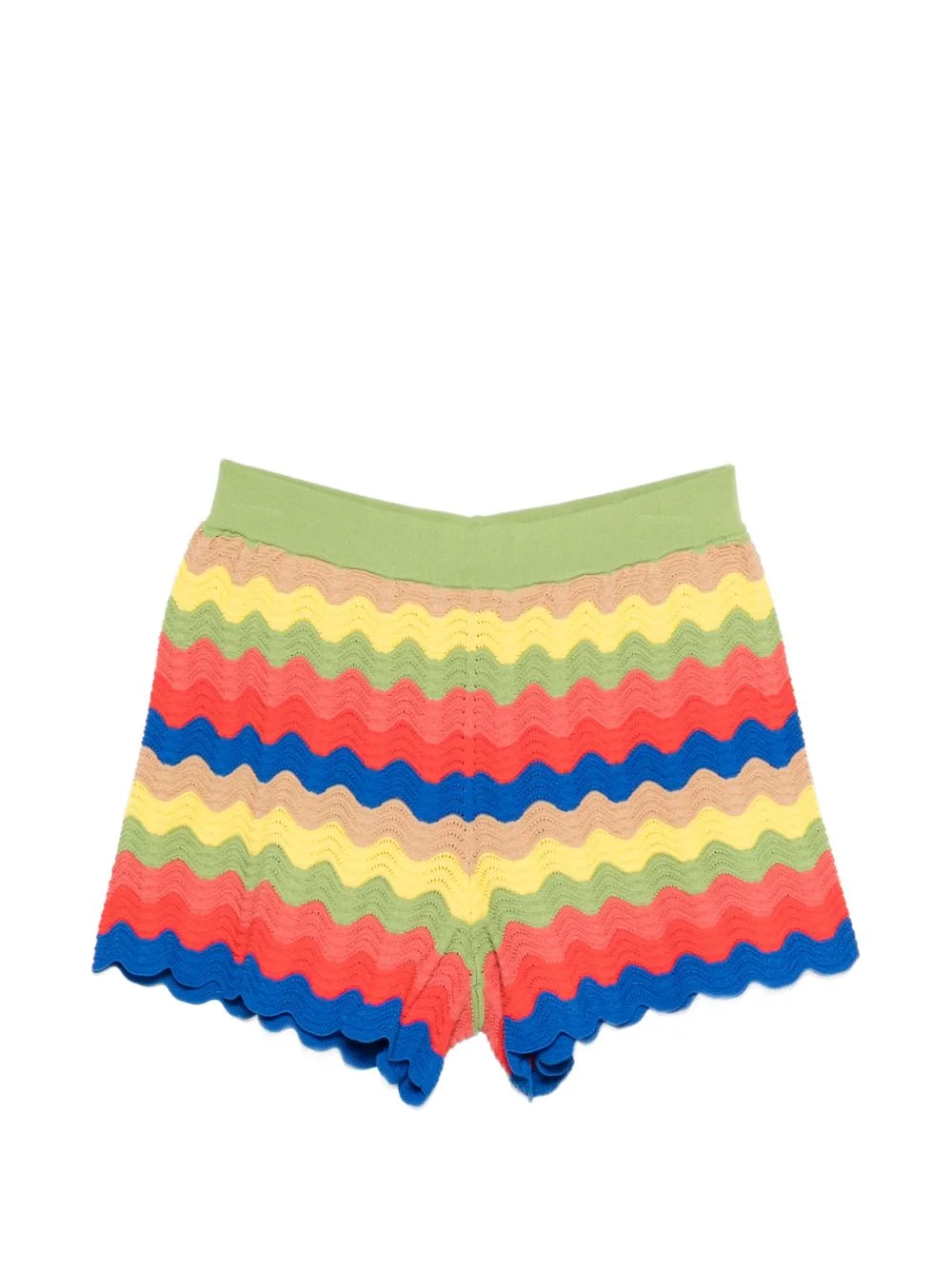 wave scalloped shorts - 1