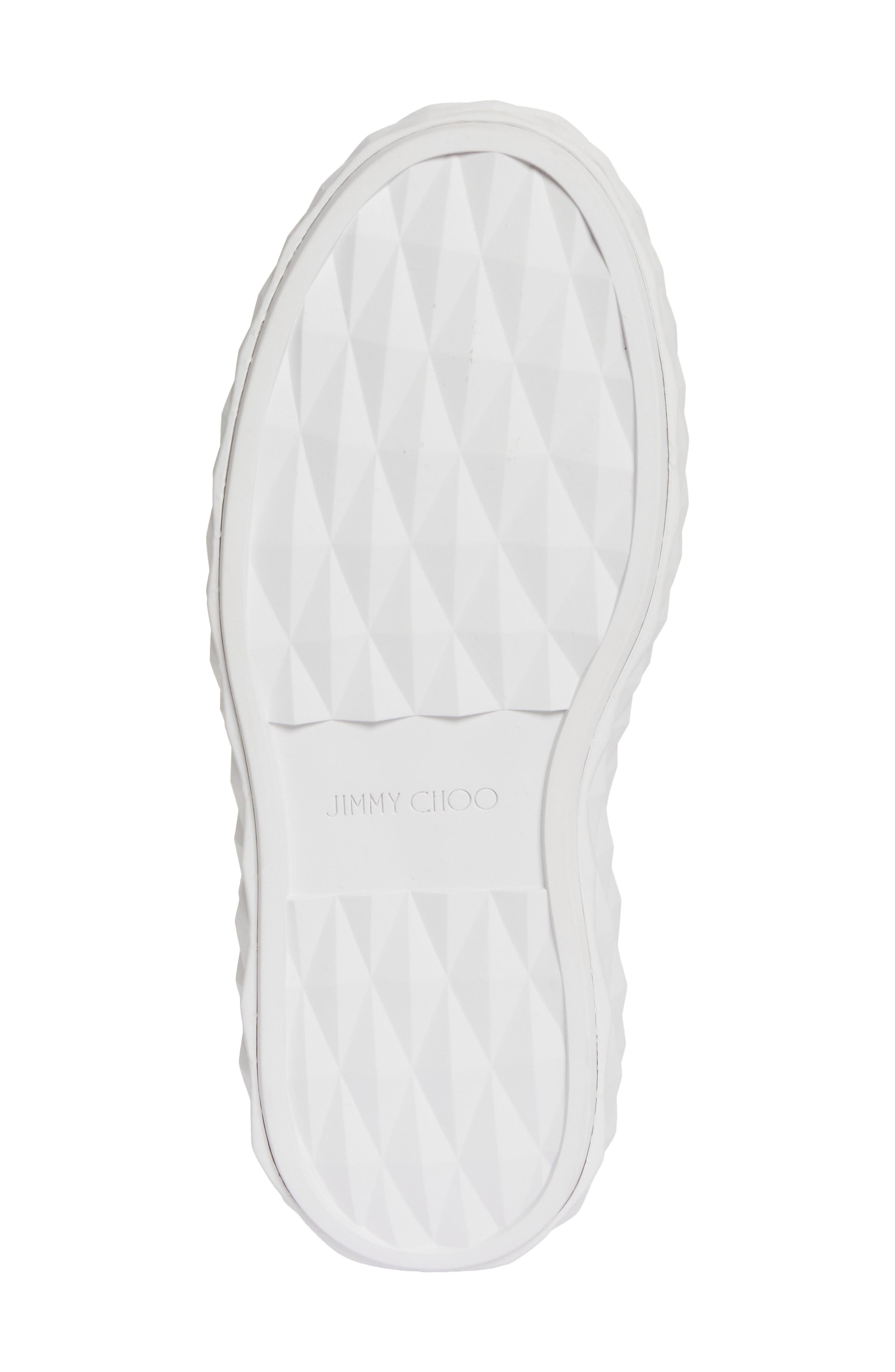 Jimmy Choo Diamond Light Maxi Platform Sneaker in White/White at Nordstrom - 6