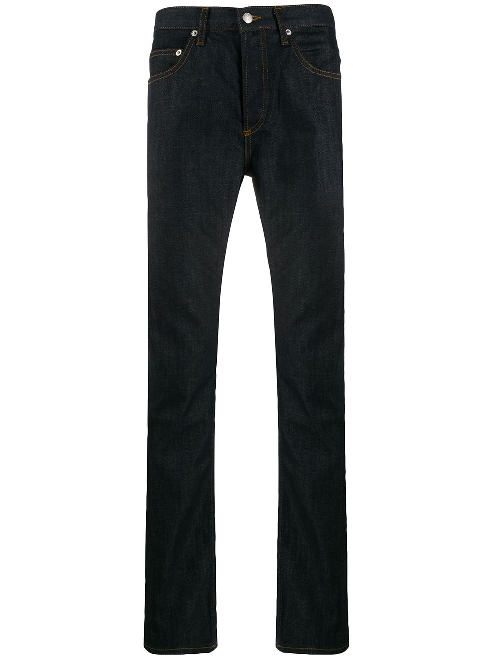 slim-fit raw jeans - 1