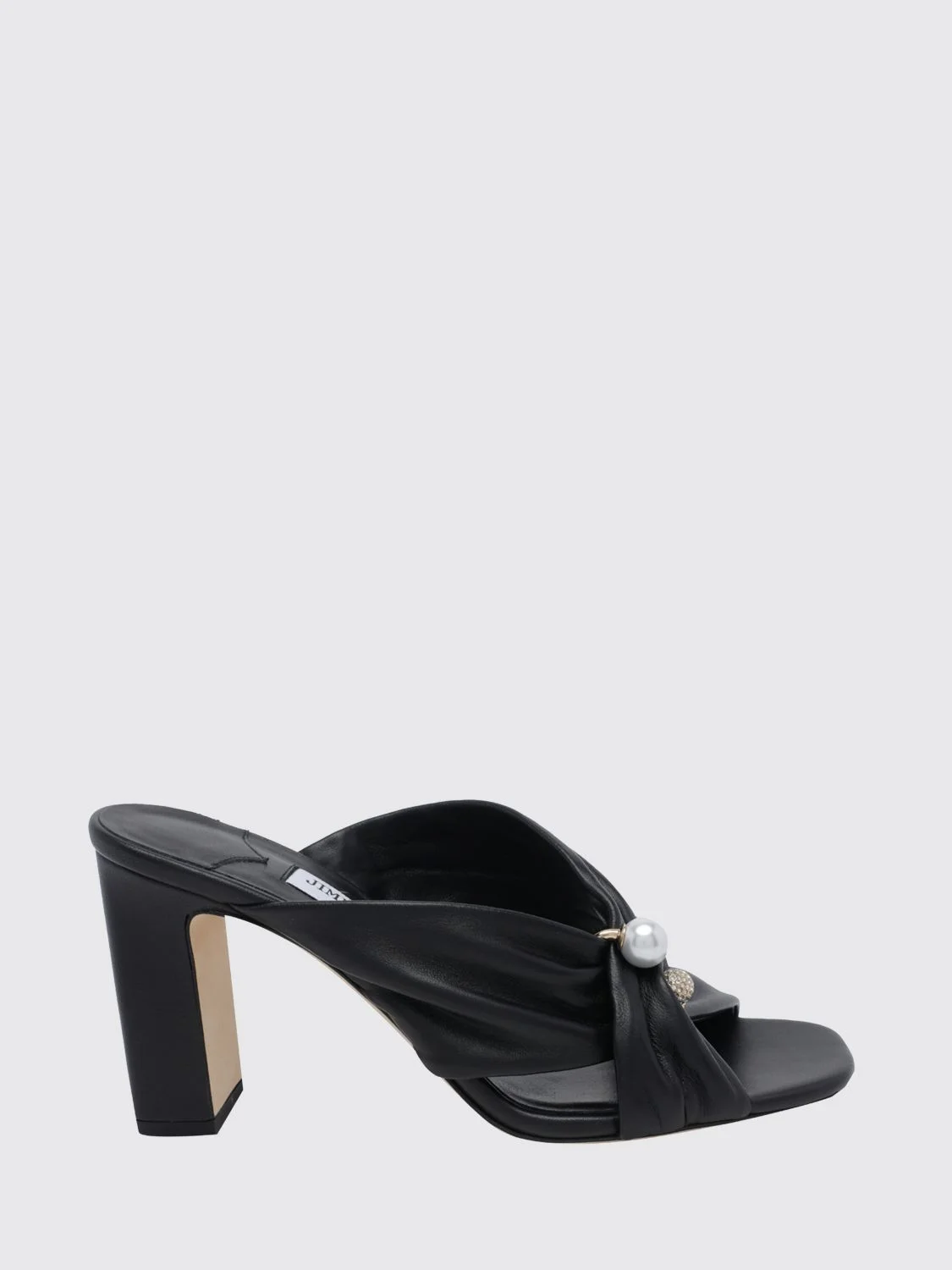 JIMMY CHOO Rafi High-Heel Mules Sandals in Smooth Leather - 1