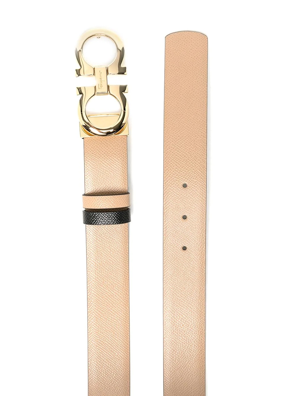 Gancini leather belt - 2