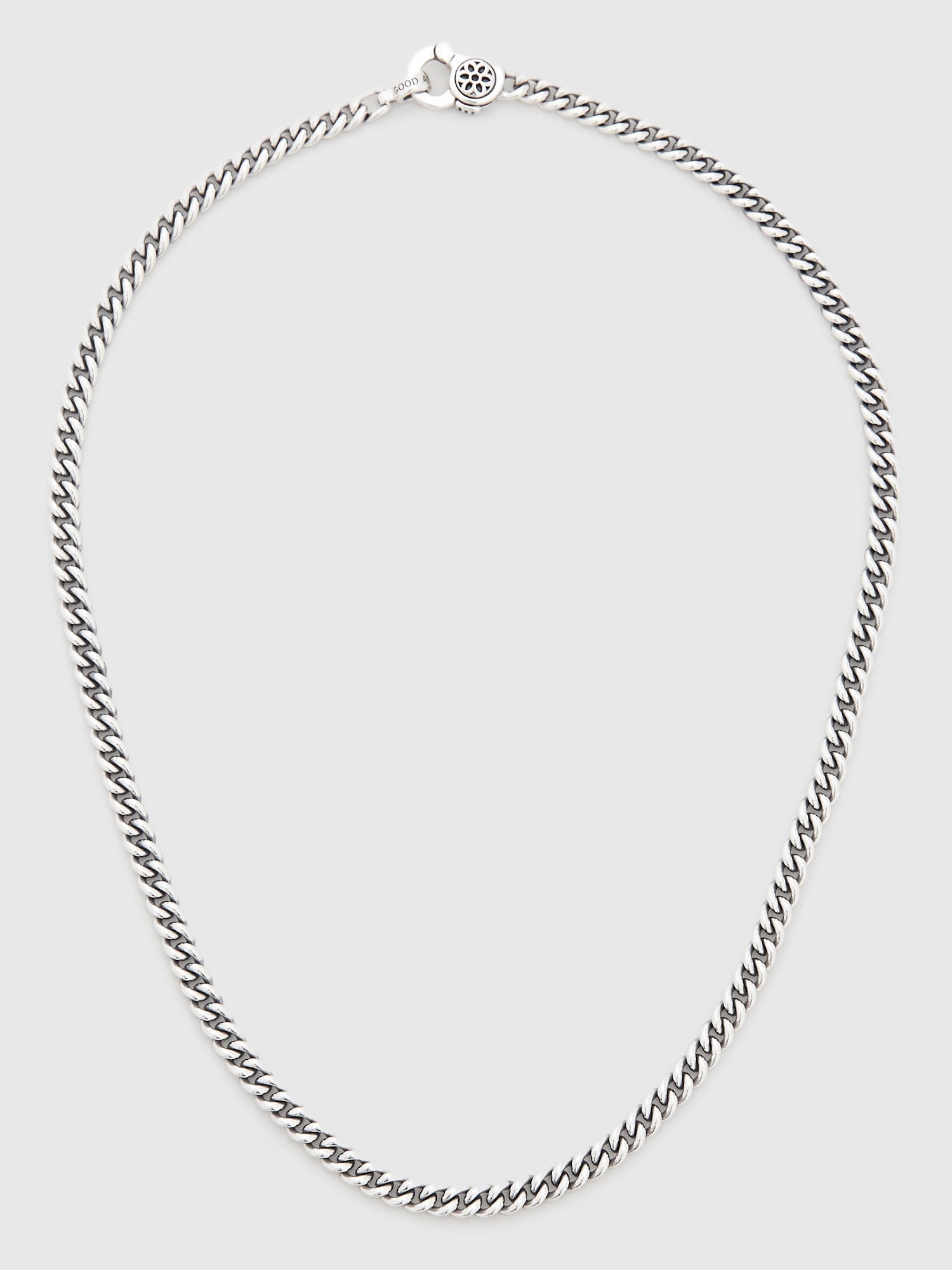 Curb Chain Necklace Size AA in Sterling Silver - 3