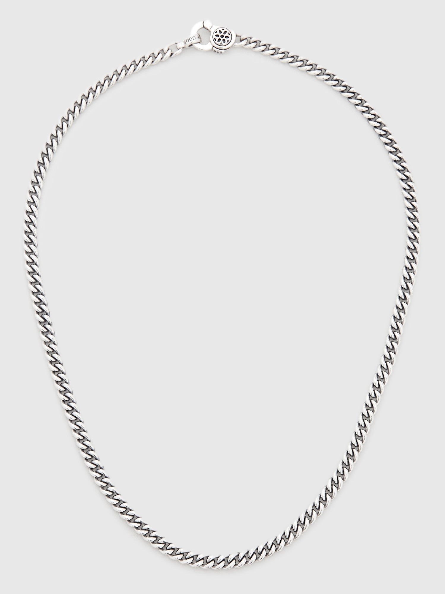 Curb Chain Necklace Size AA in Sterling Silver - 3