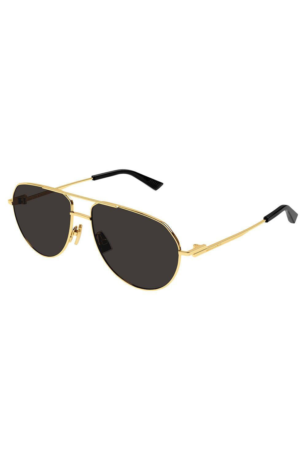 Minimalist Full Rim Aviator - Gold Grey - 5