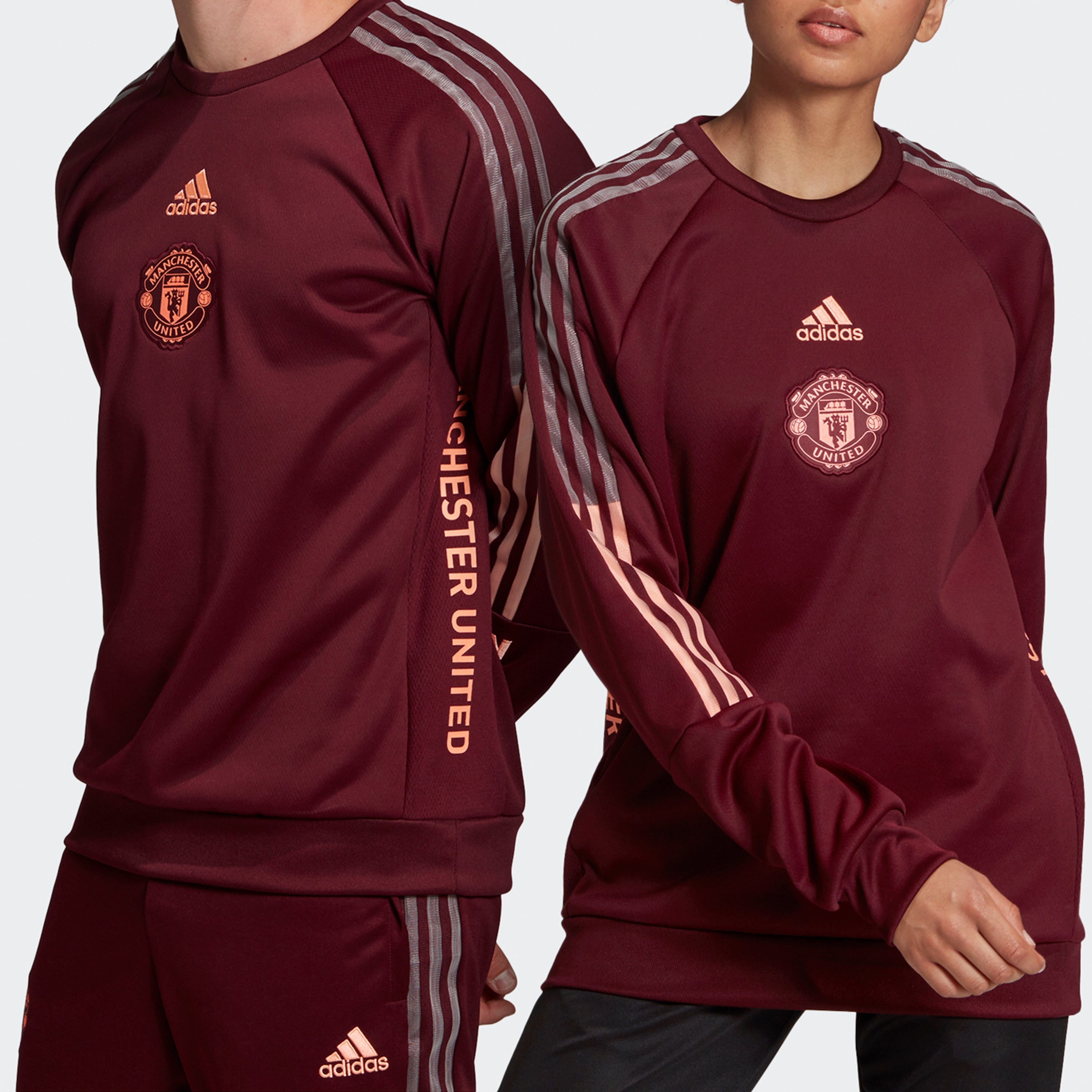 adidas MUFC Travel SWT Manchester United Soccer/Football Sports Pullover Purple FR3863 - 8