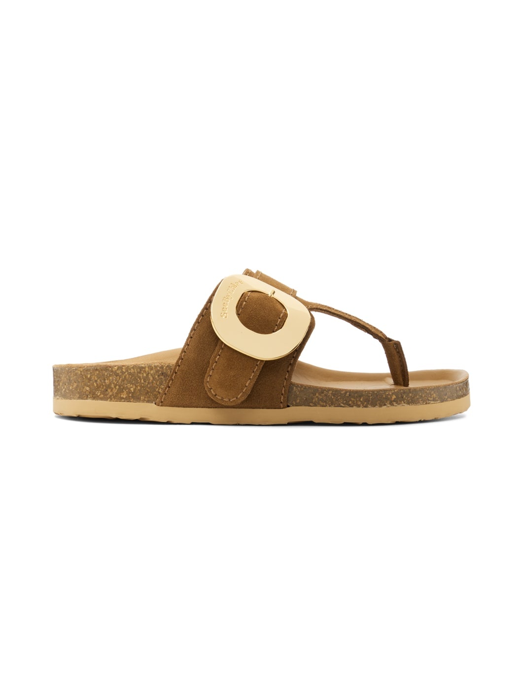 Brown Chany Fussbett Thong Sandals - 1