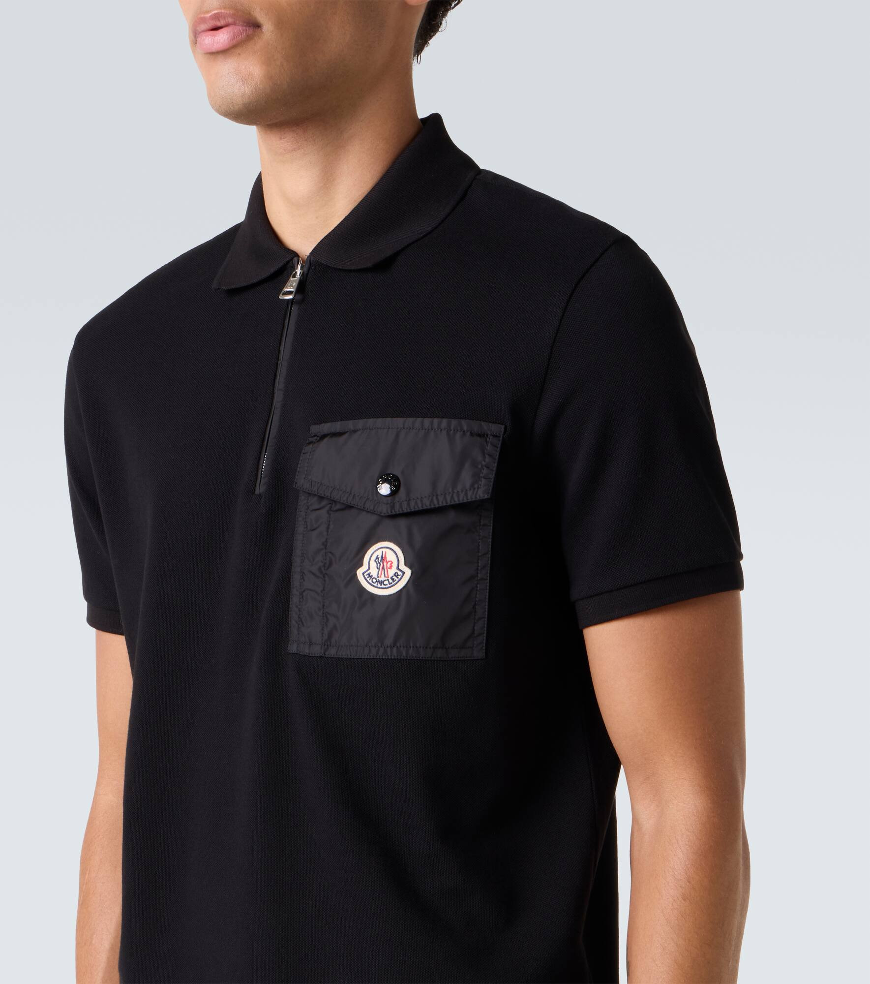 Cotton piqué polo shirt - 5
