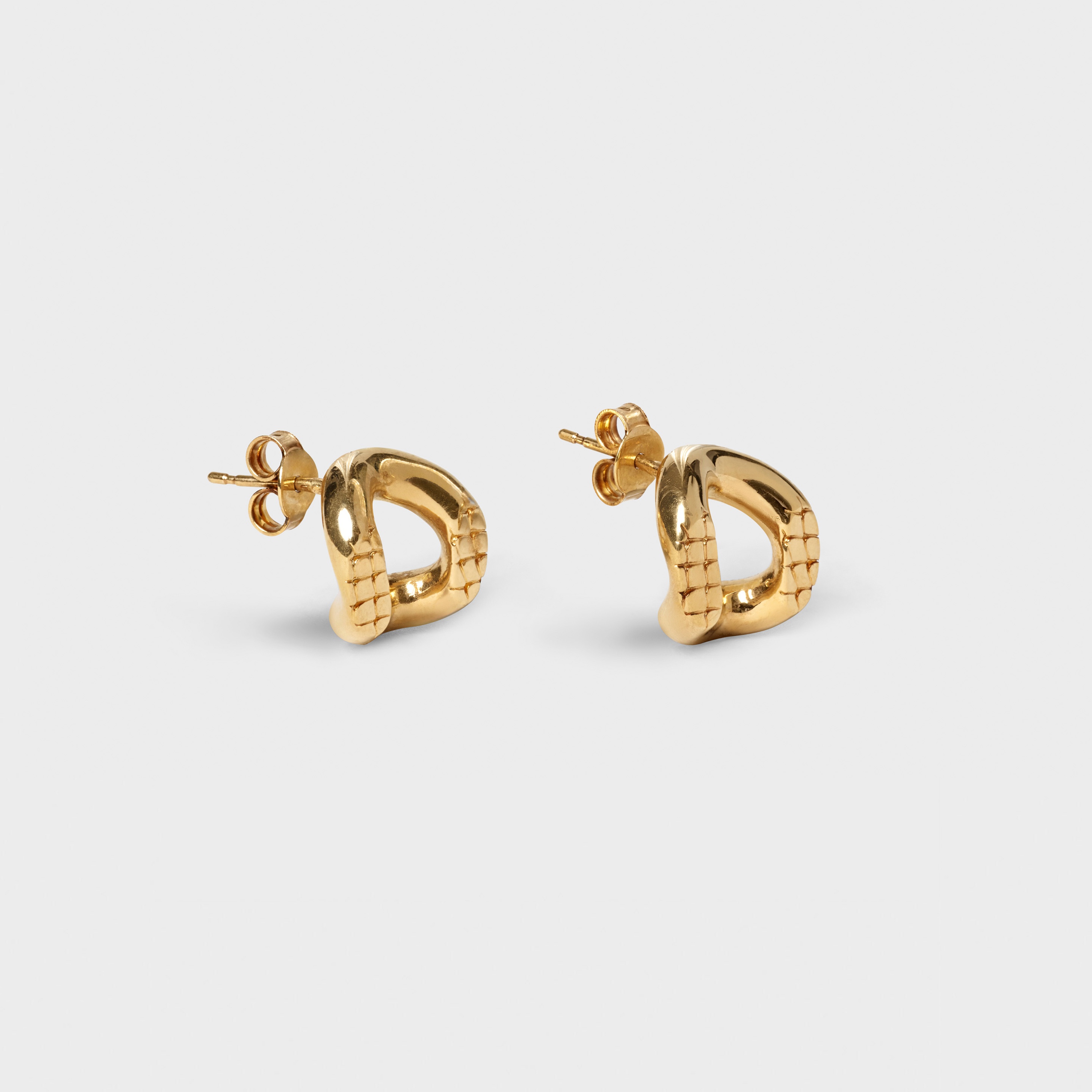 CELINE ANIMALS STUDS IN BRASS WITH VINTAGE GOLD FINISH - 2