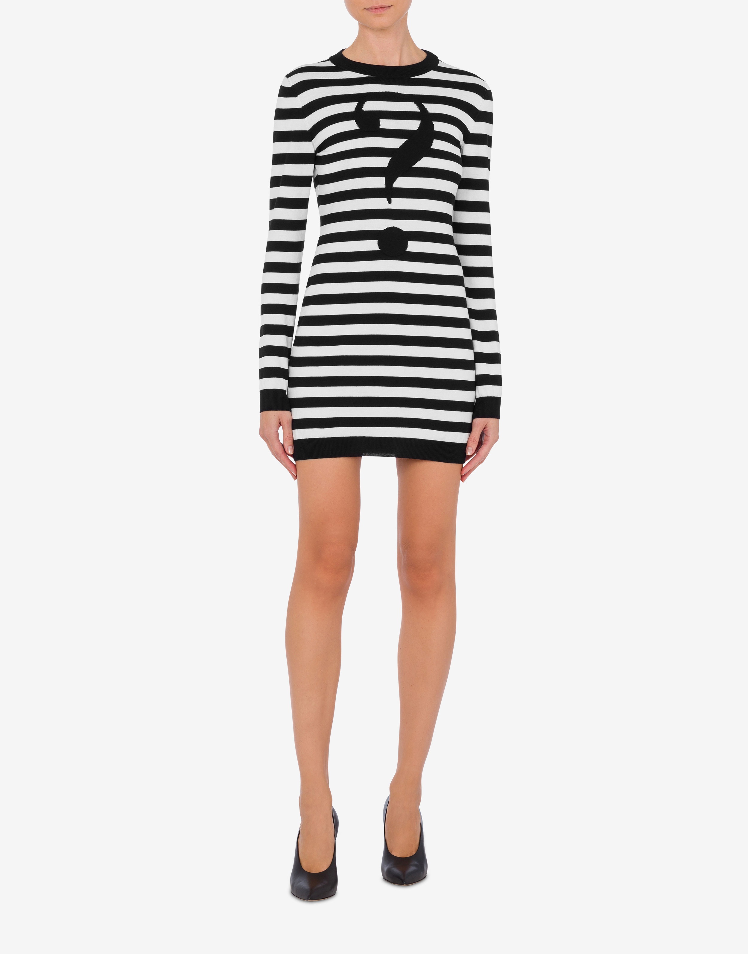 HOUSE SYMBOLS !? STRIPED KNIT DRESS - 2