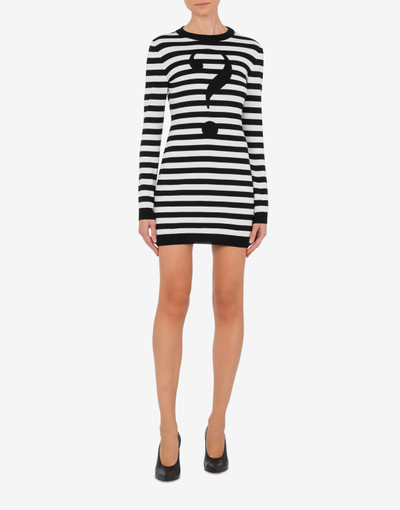 Moschino HOUSE SYMBOLS !? STRIPED KNIT DRESS outlook