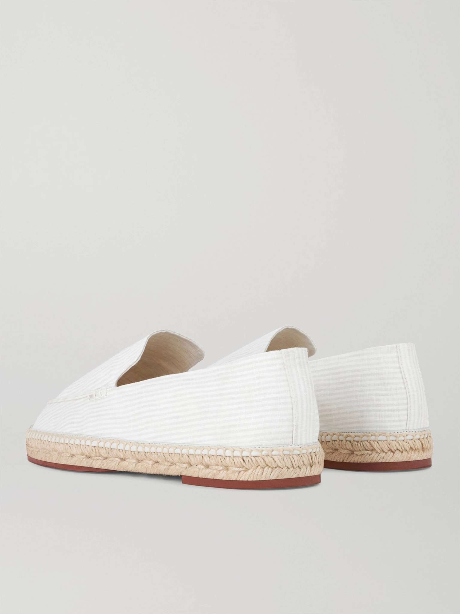 Seaside Walk Striped Linen Espadrilles - 5