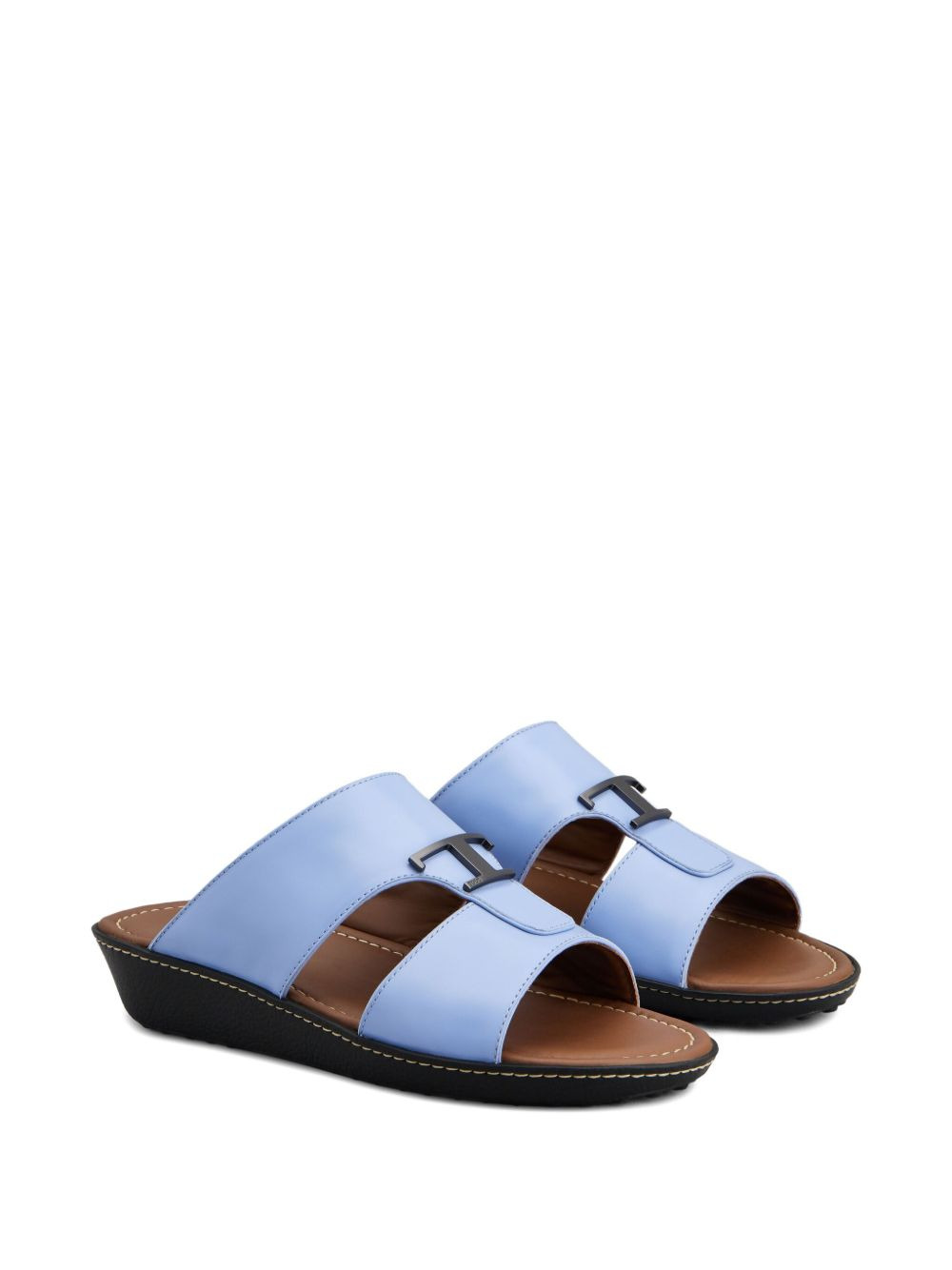 leather T-bar sandals - 2