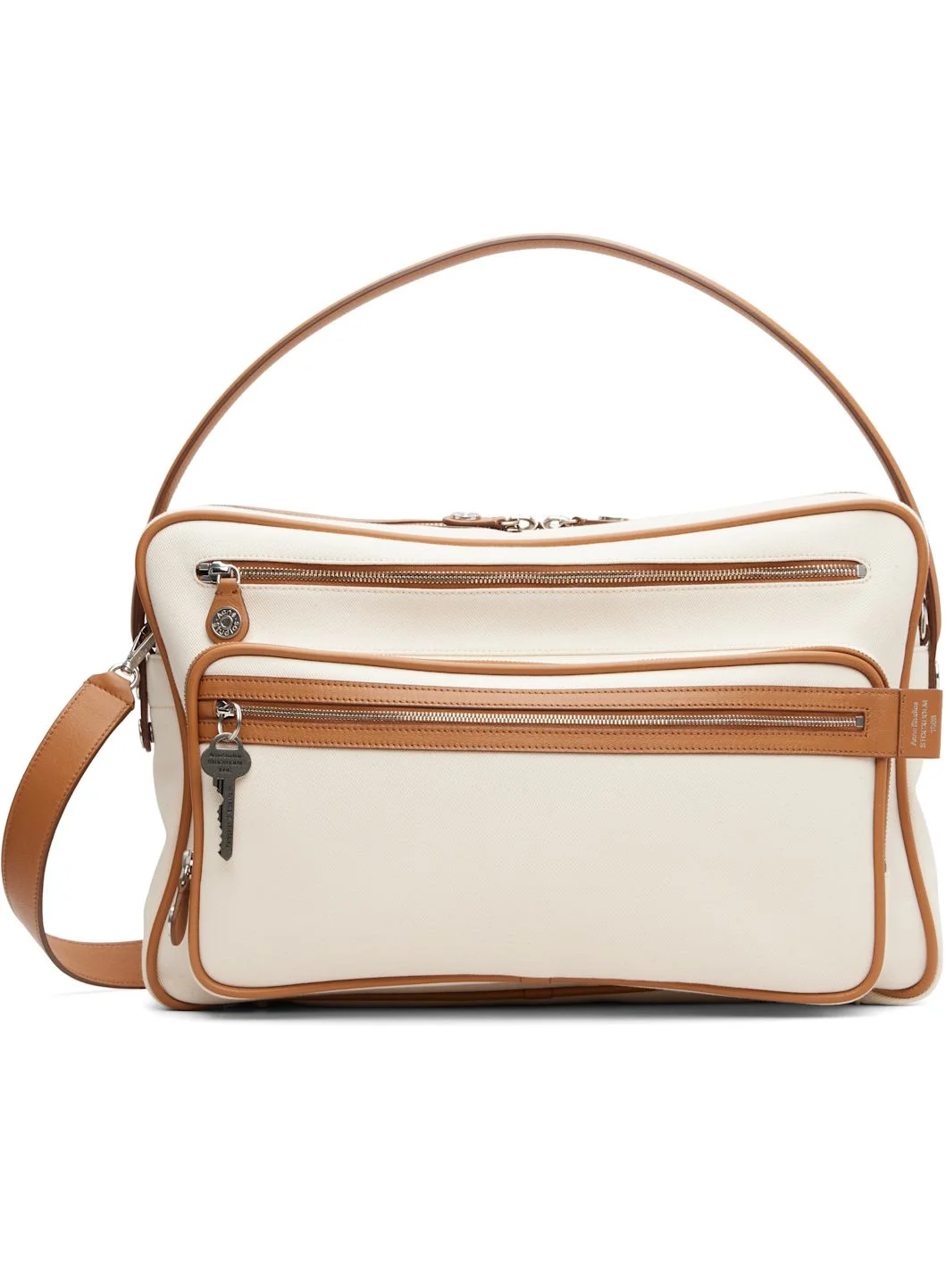 Beige & Tan Camero Camera Canvas Bag - 1