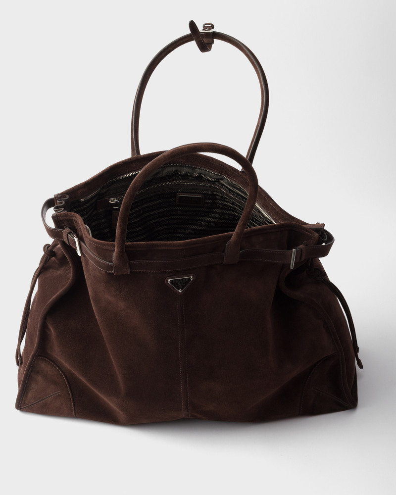 Prada Bonnie suede tote bag 4