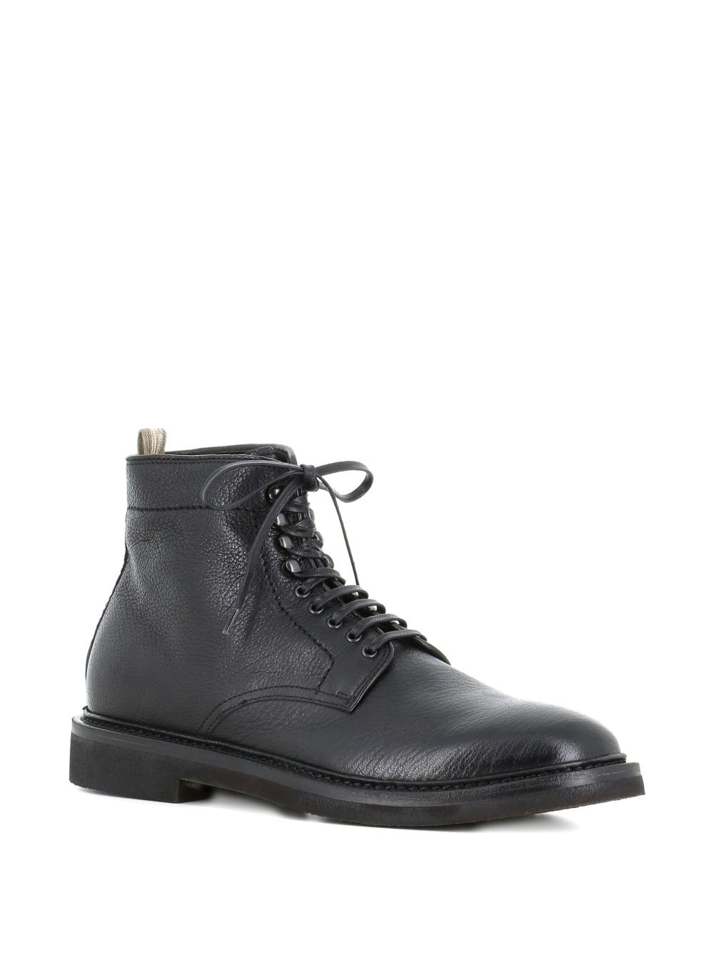 leather lace-up boots - 2