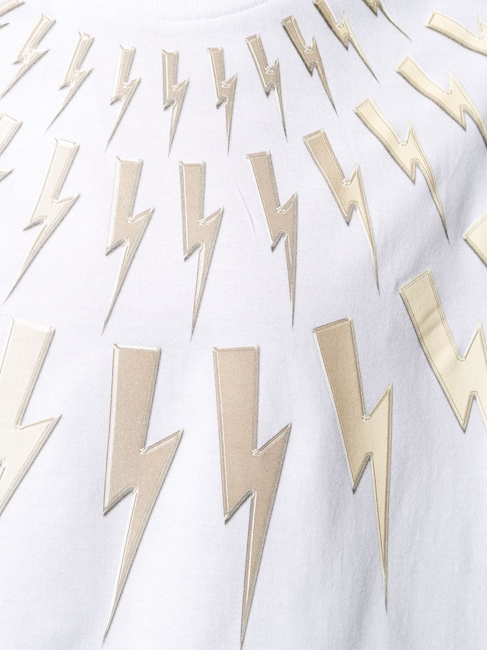 Thunderbolt appliqué T-shirt - 5