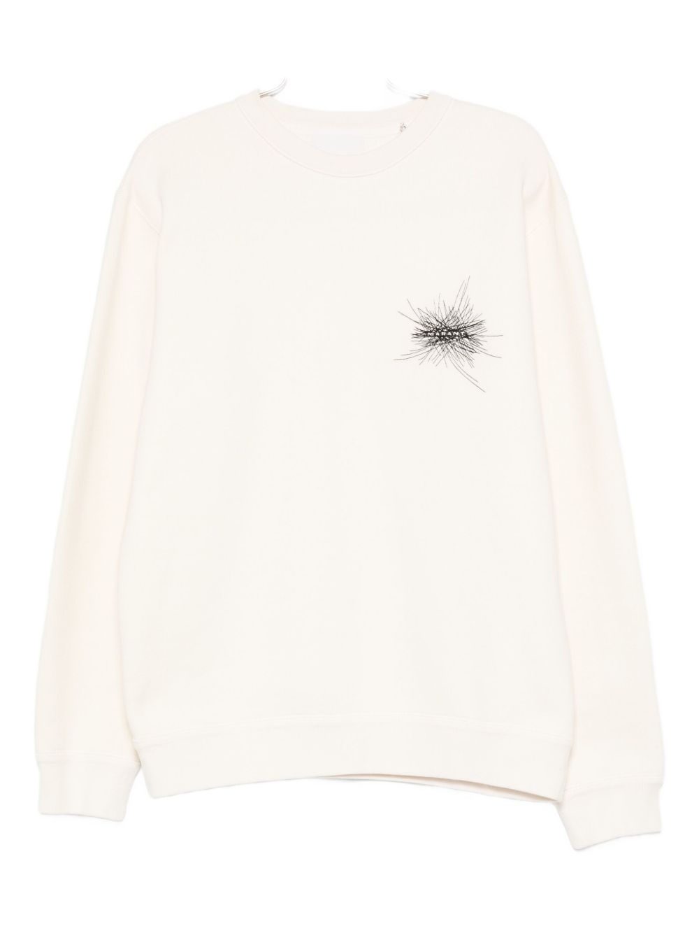 embroidered-detail sweatshirt - 1