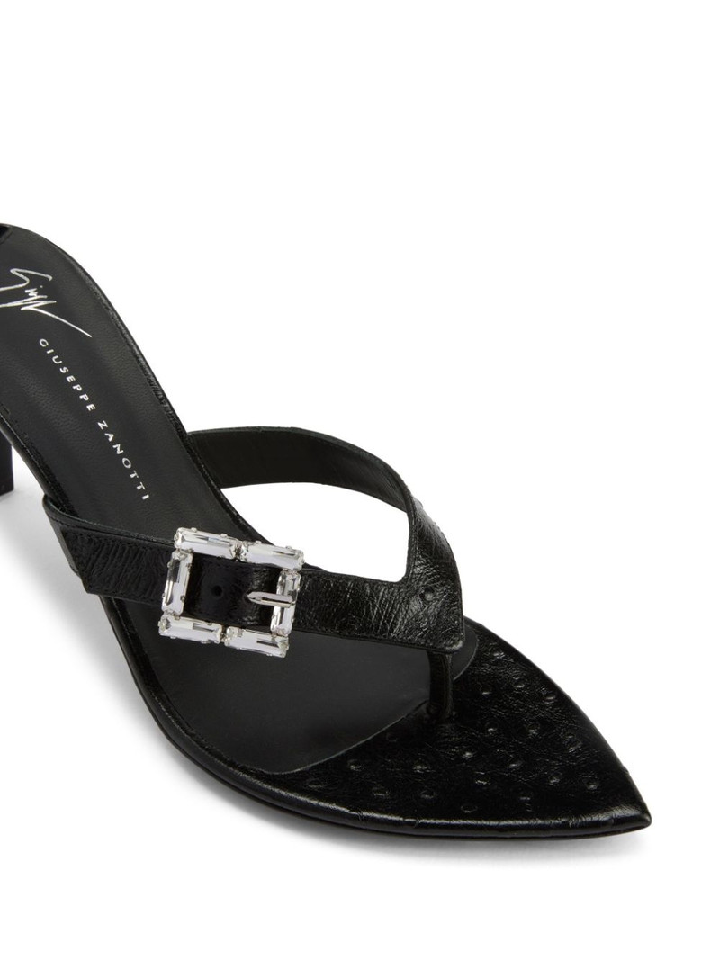 Naomee 70mm leather mules 4