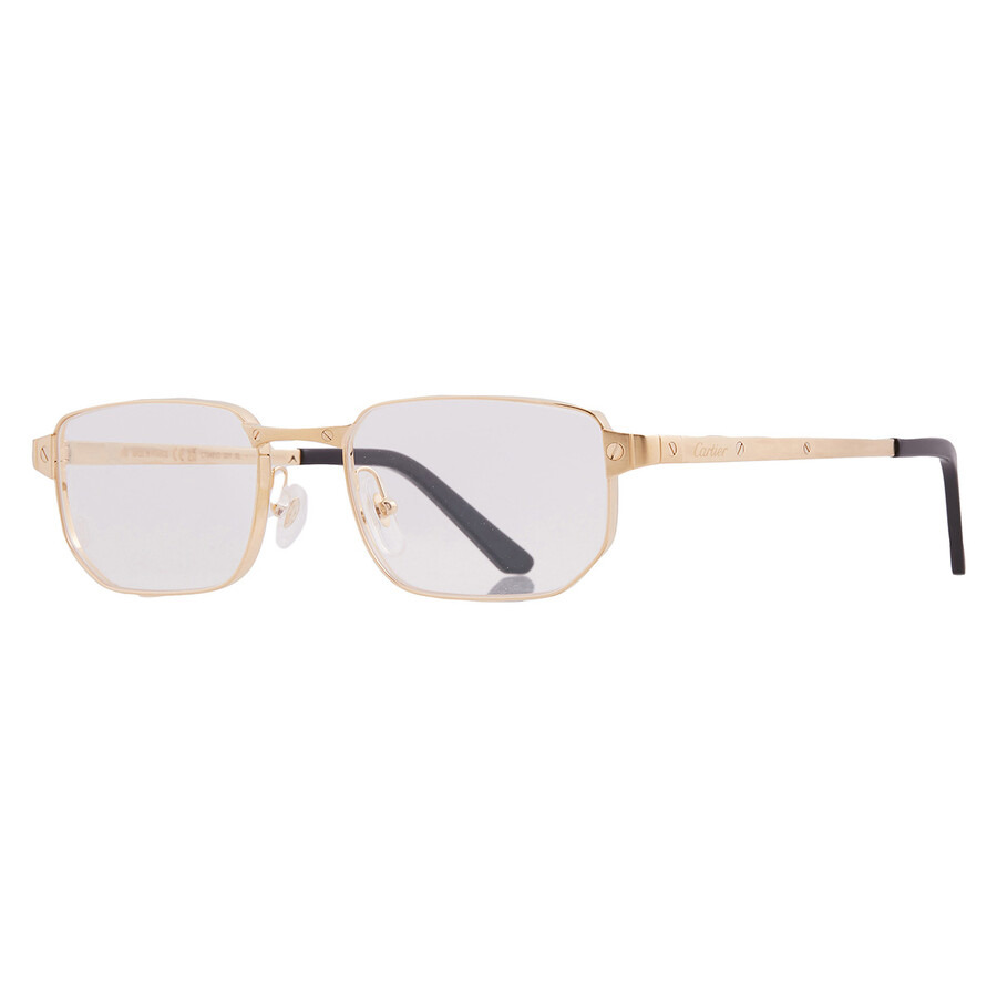 Cartier Santos de Cartier Demo Rectangular Men's Eyeglasses CT0481O 001 53 - 2