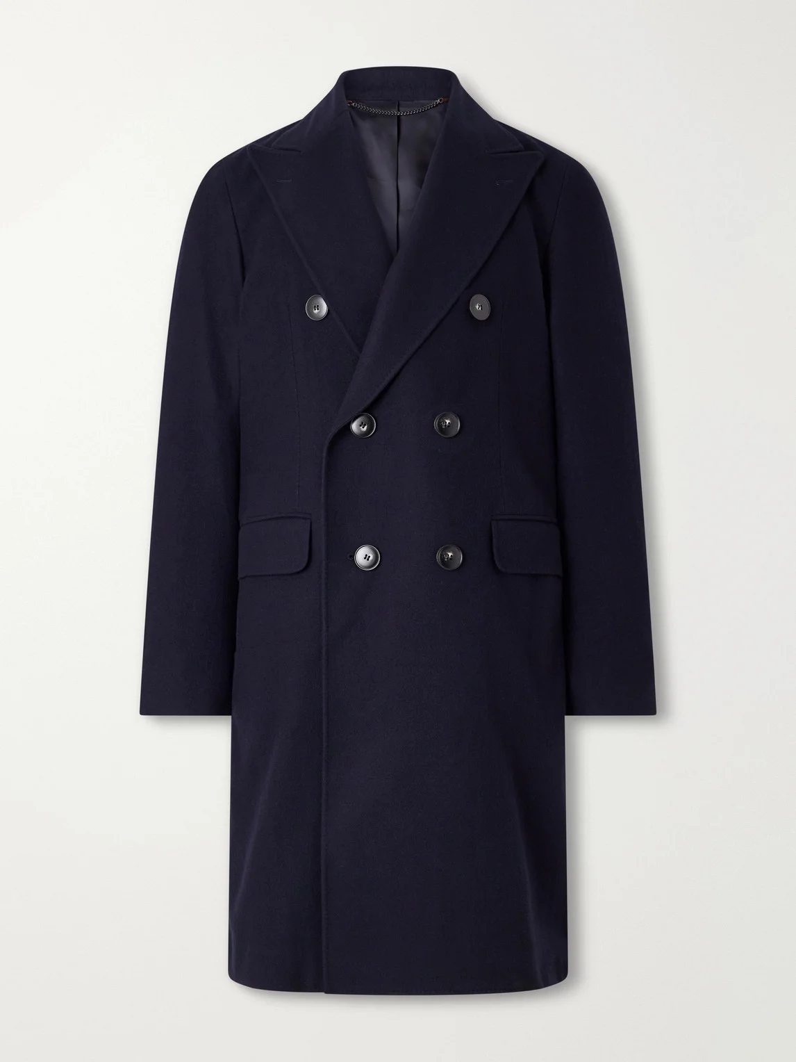 Double-Breasted Wool Coat - 1