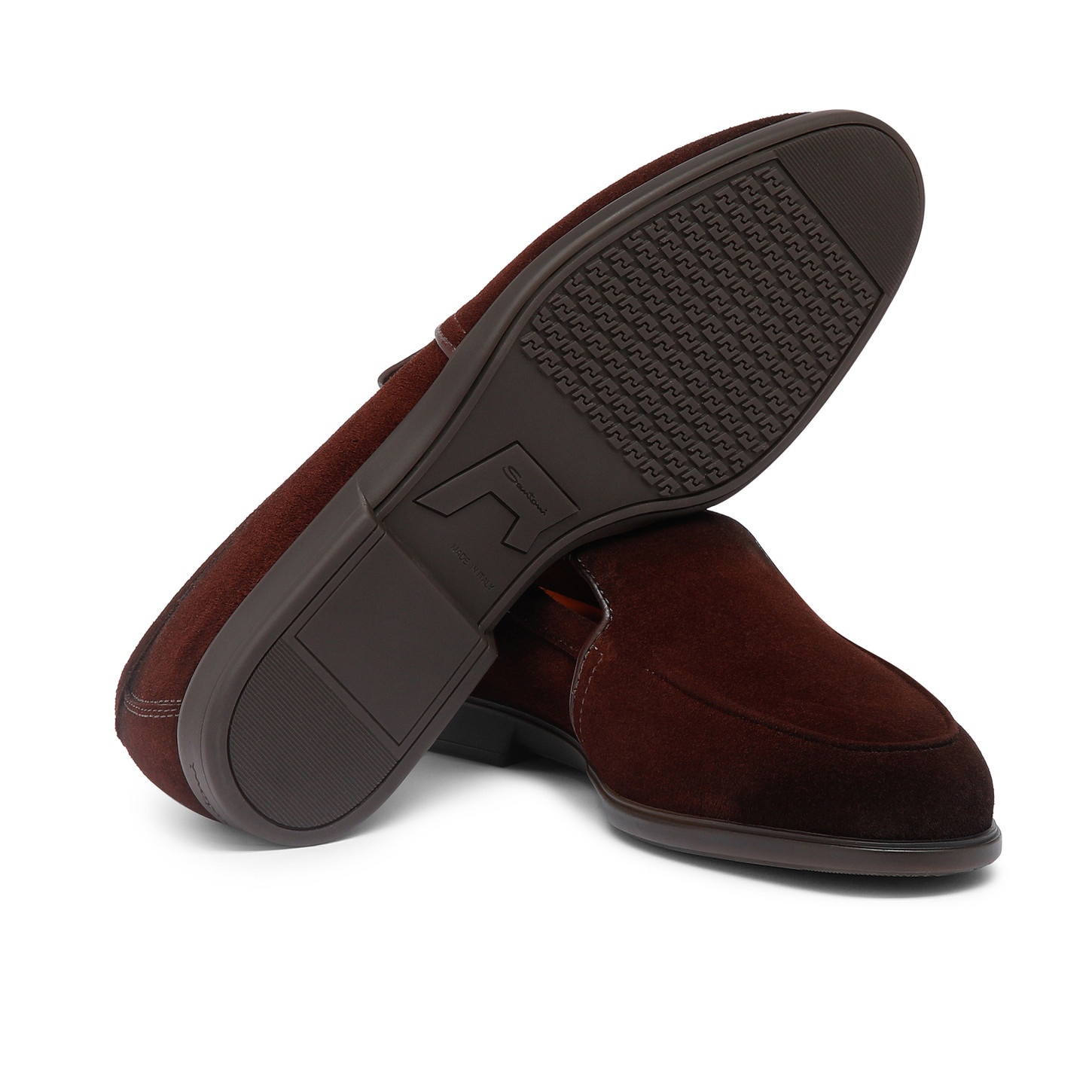 Men's burgundy suede loafer - 3