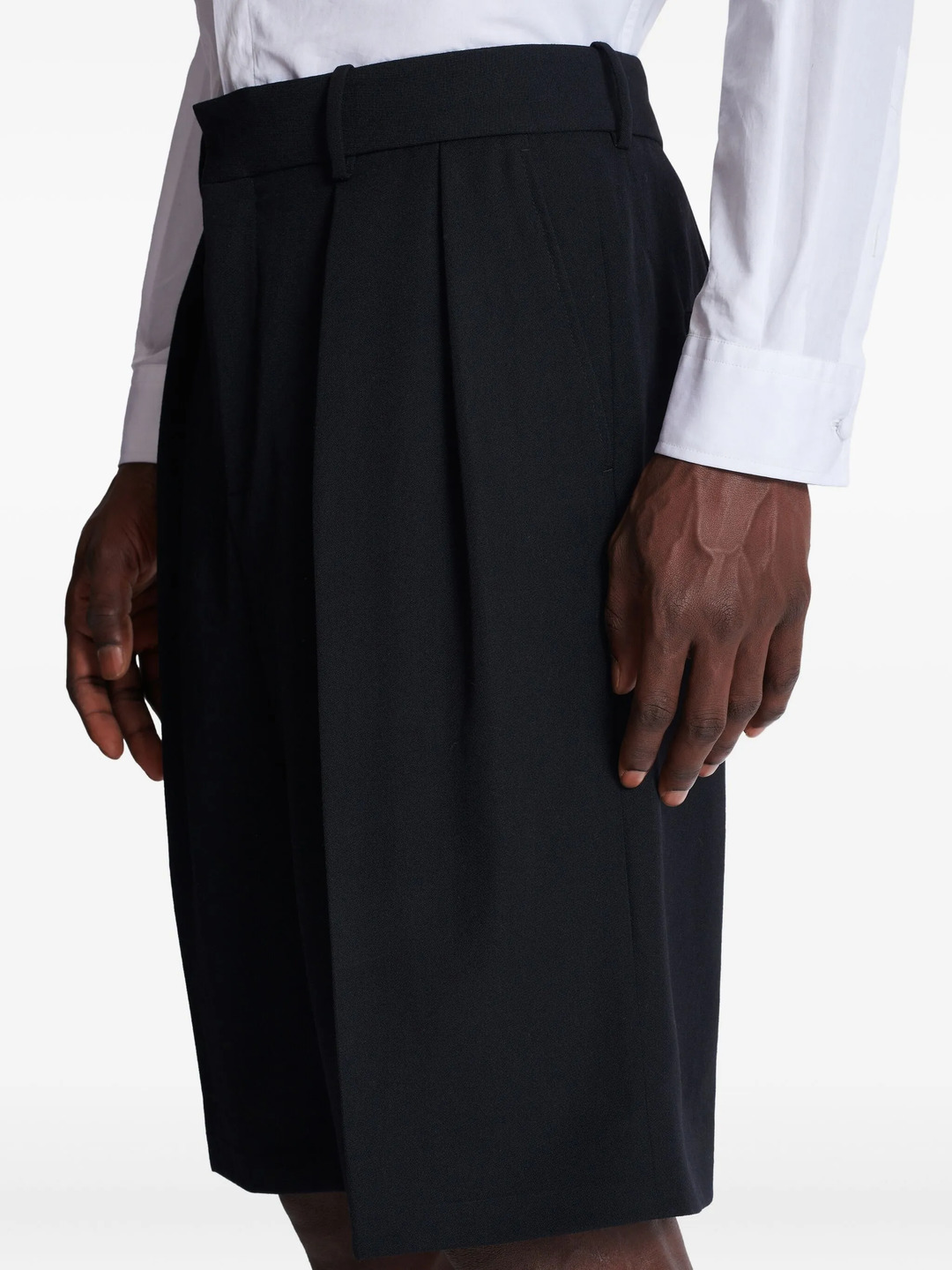 Pleated Bermuda Pants - 5