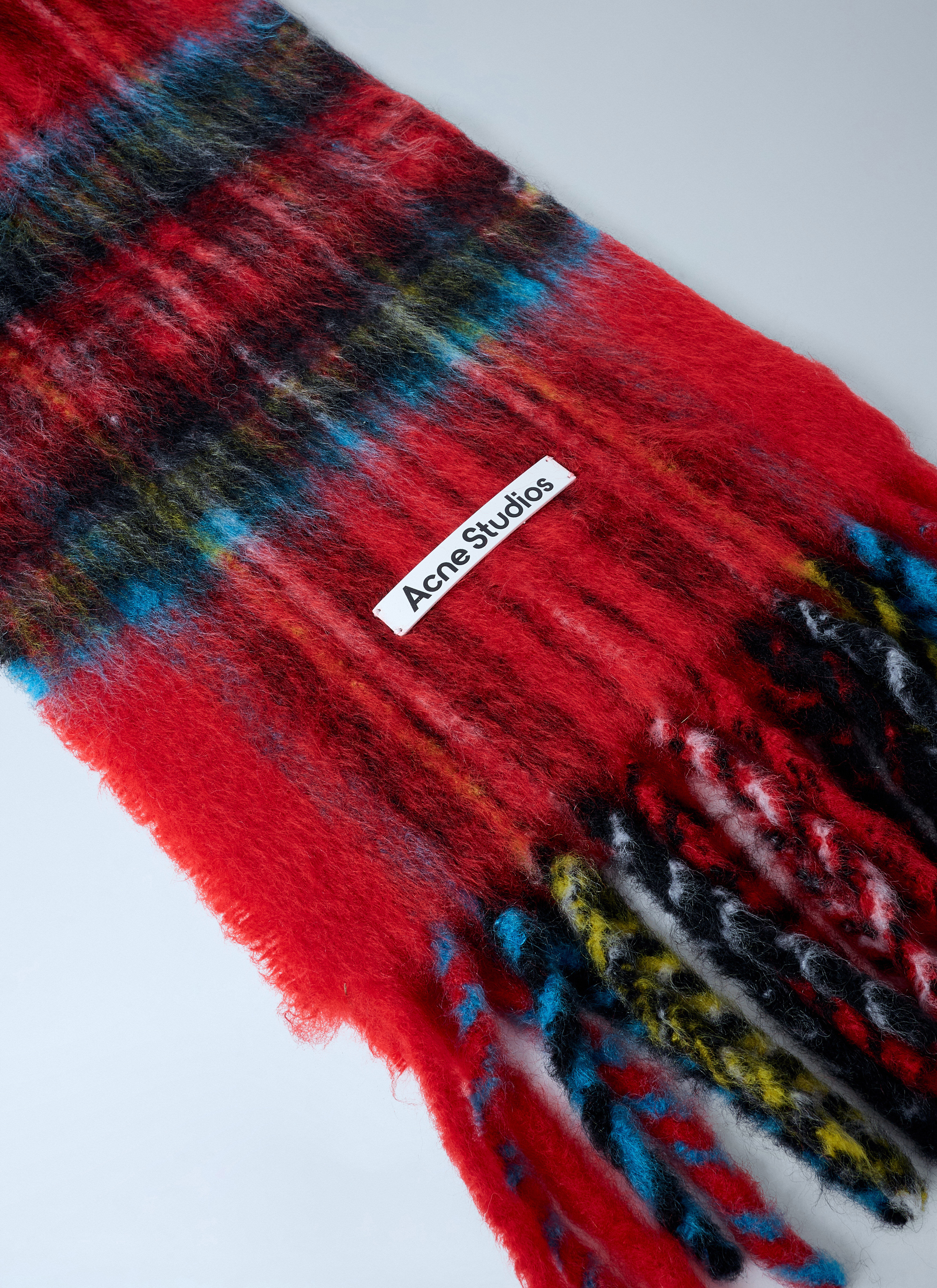 Mohair Checked Scarf - 3