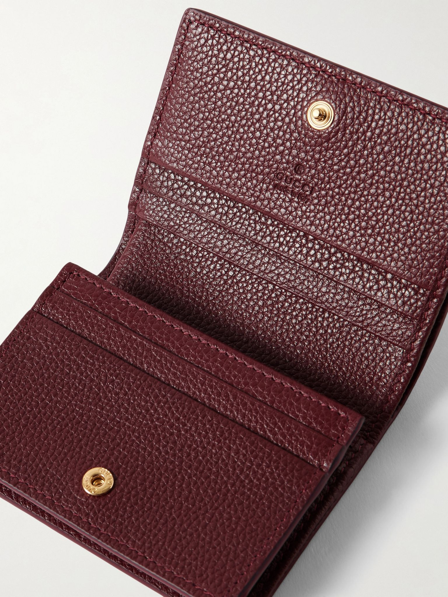 Marmont Petite textured-leather wallet Black - 5