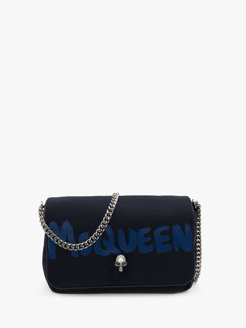 Small Skull Bag in Navy - 1