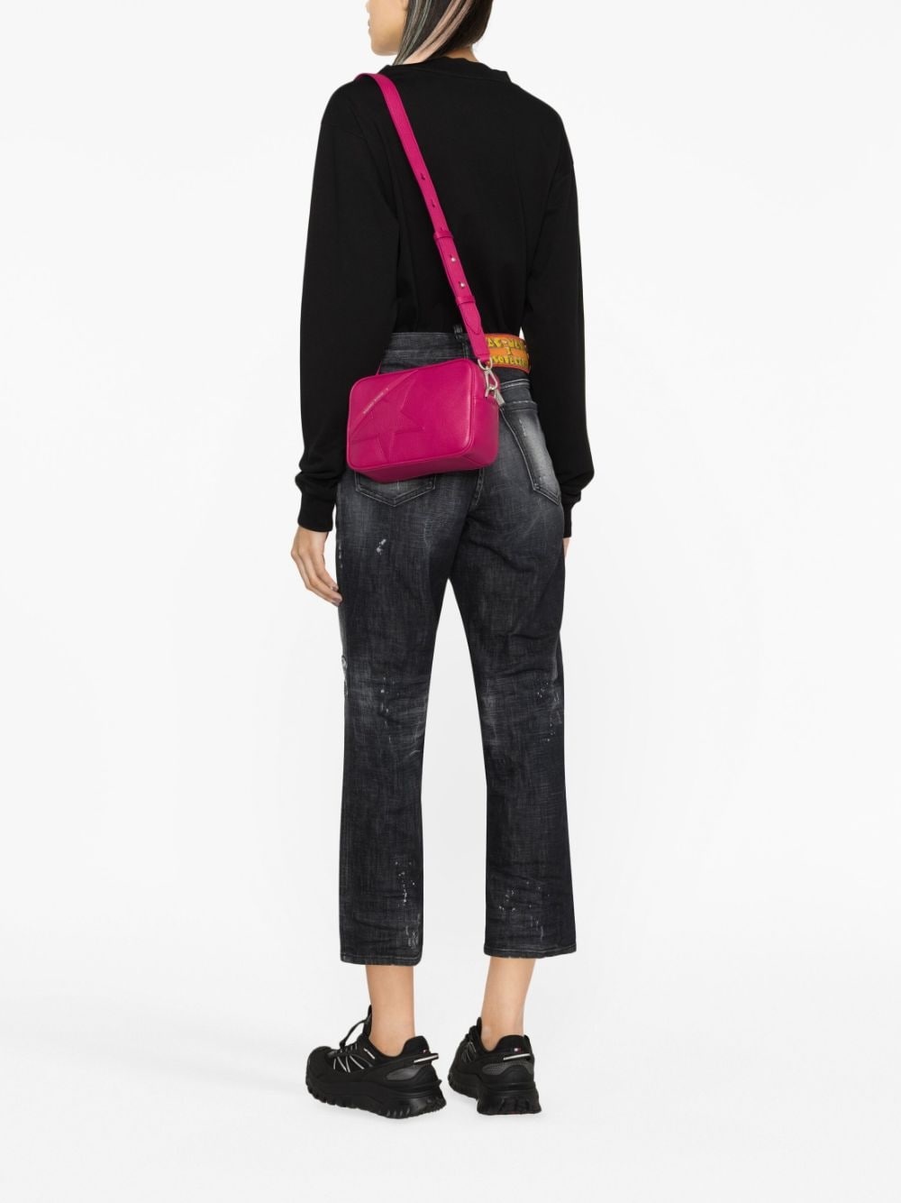 Star leather crossbody bag - 2