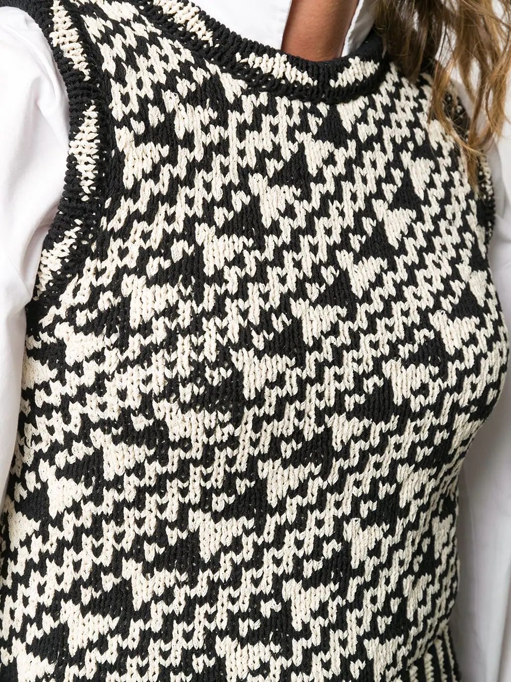 intarsia knit tank top - 5