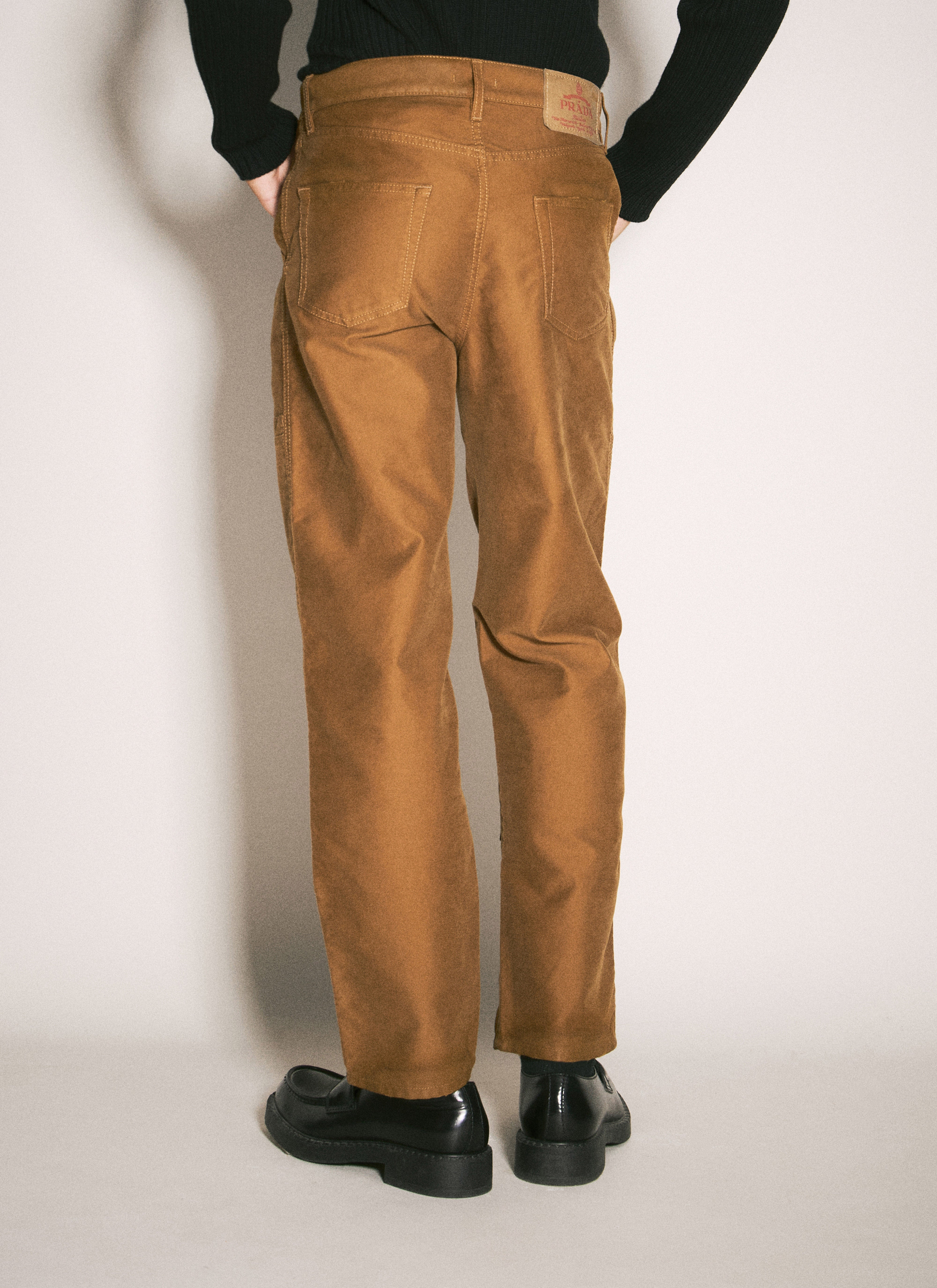Prada Men Moleskin Cargo Pants - 5