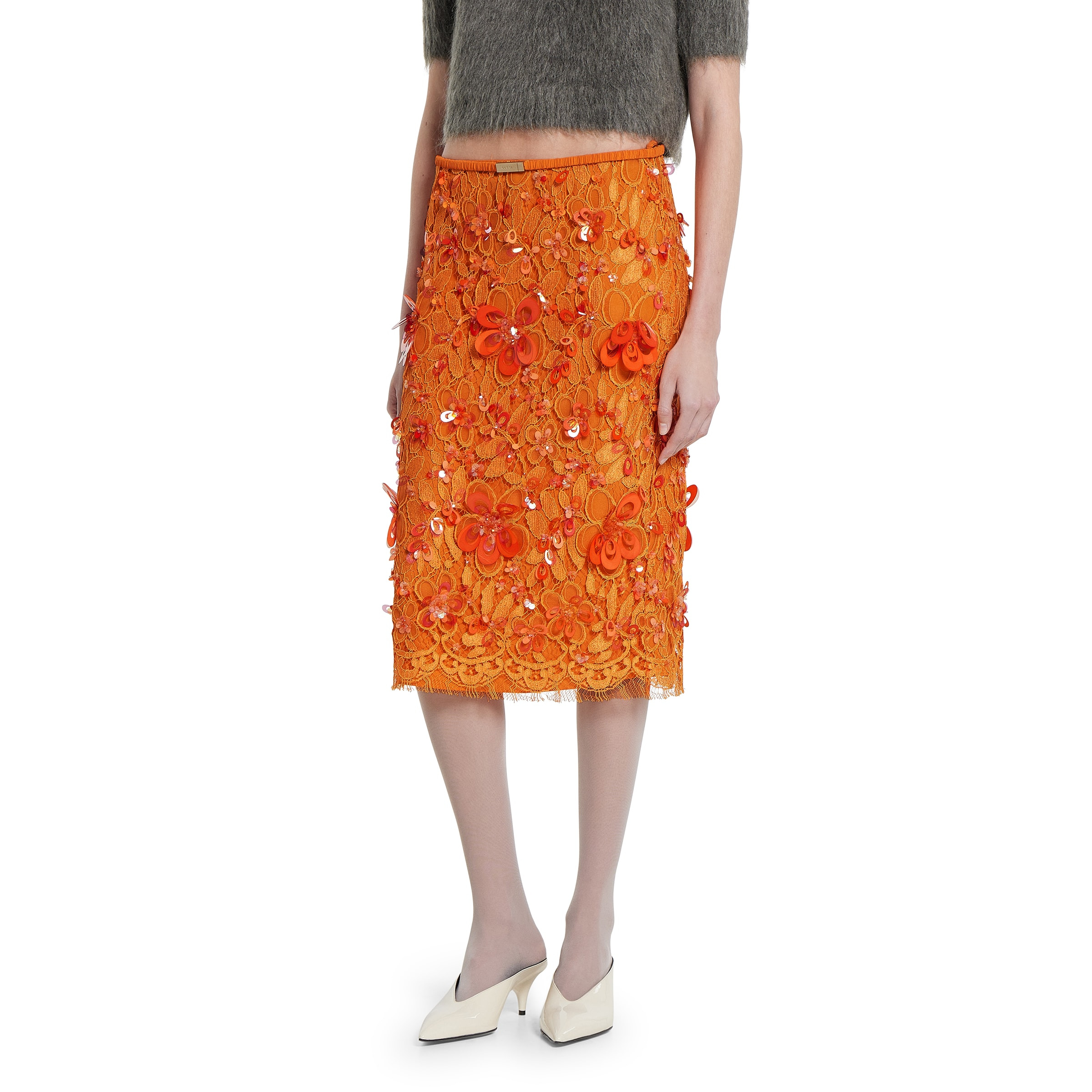 Flora lace skirt with beads - 3
