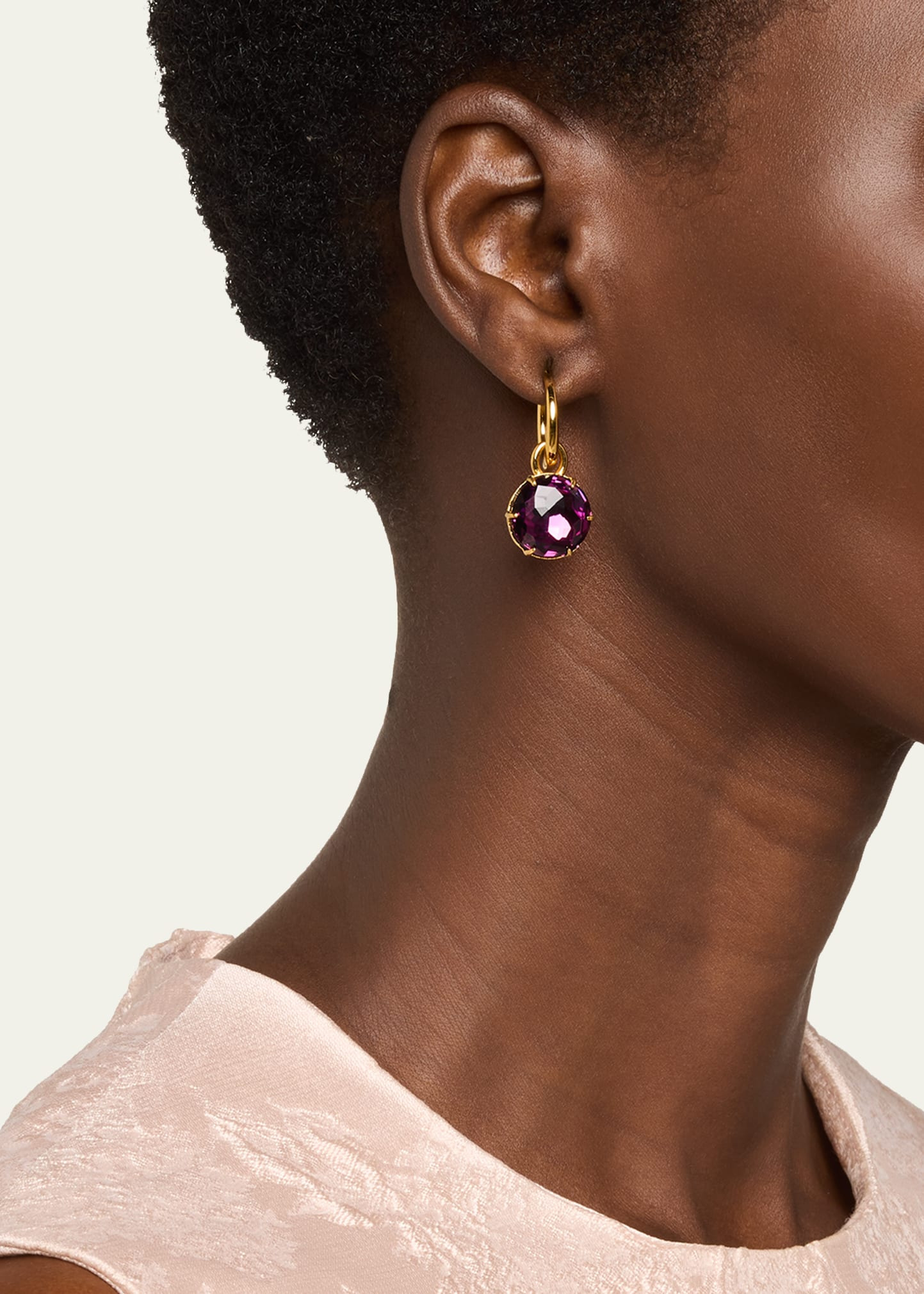 Crystal Mini Hoop Earrings - 2