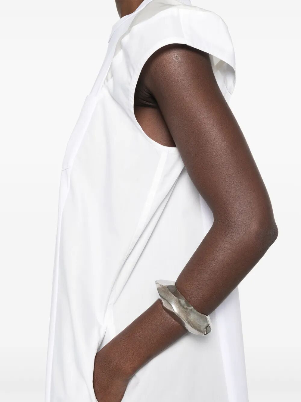 Sacai Women Popeline X Cotton Jersey Dress - 2