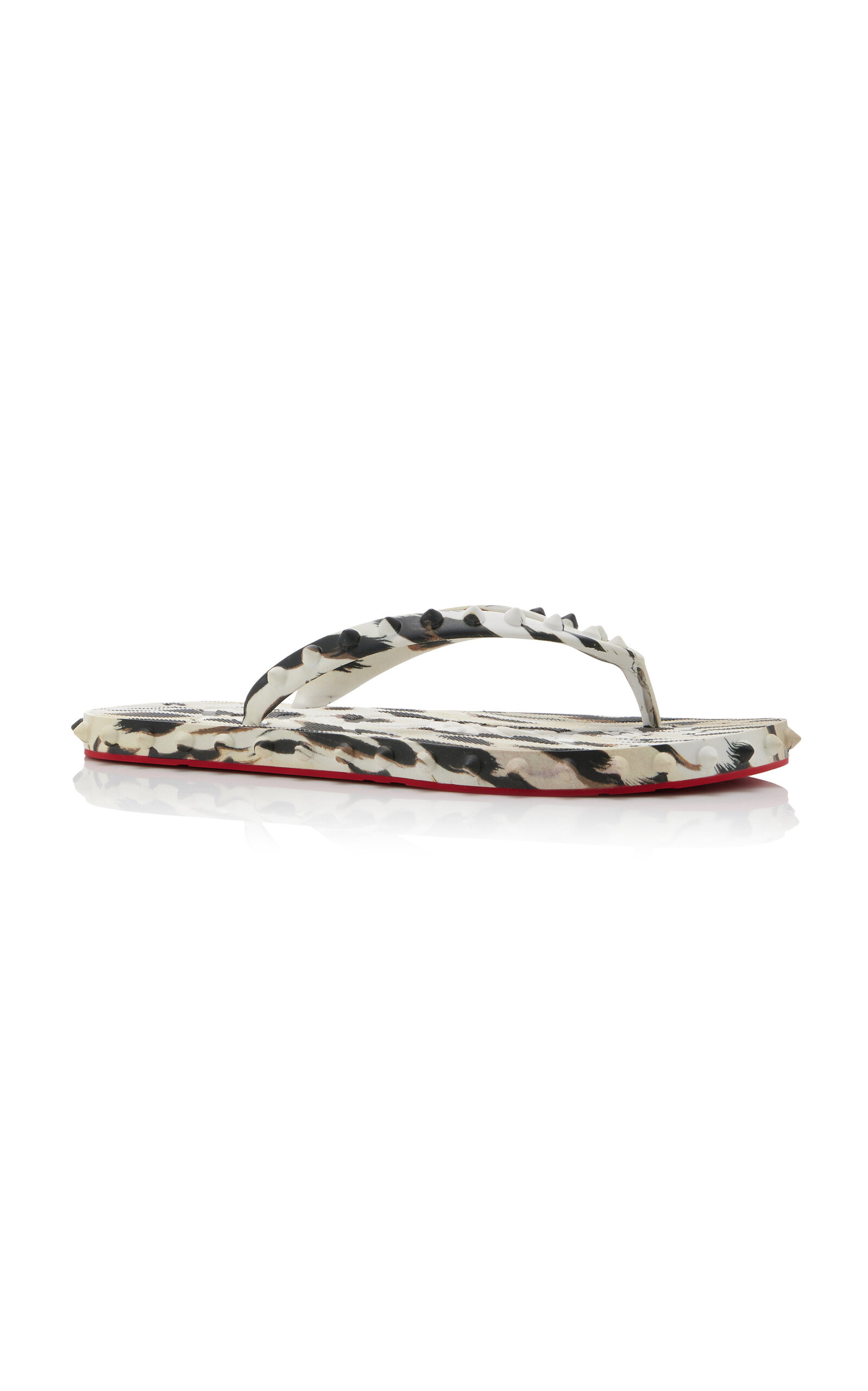 Super Loubi Studded Rubber Flip Flop Sandals multi - 5