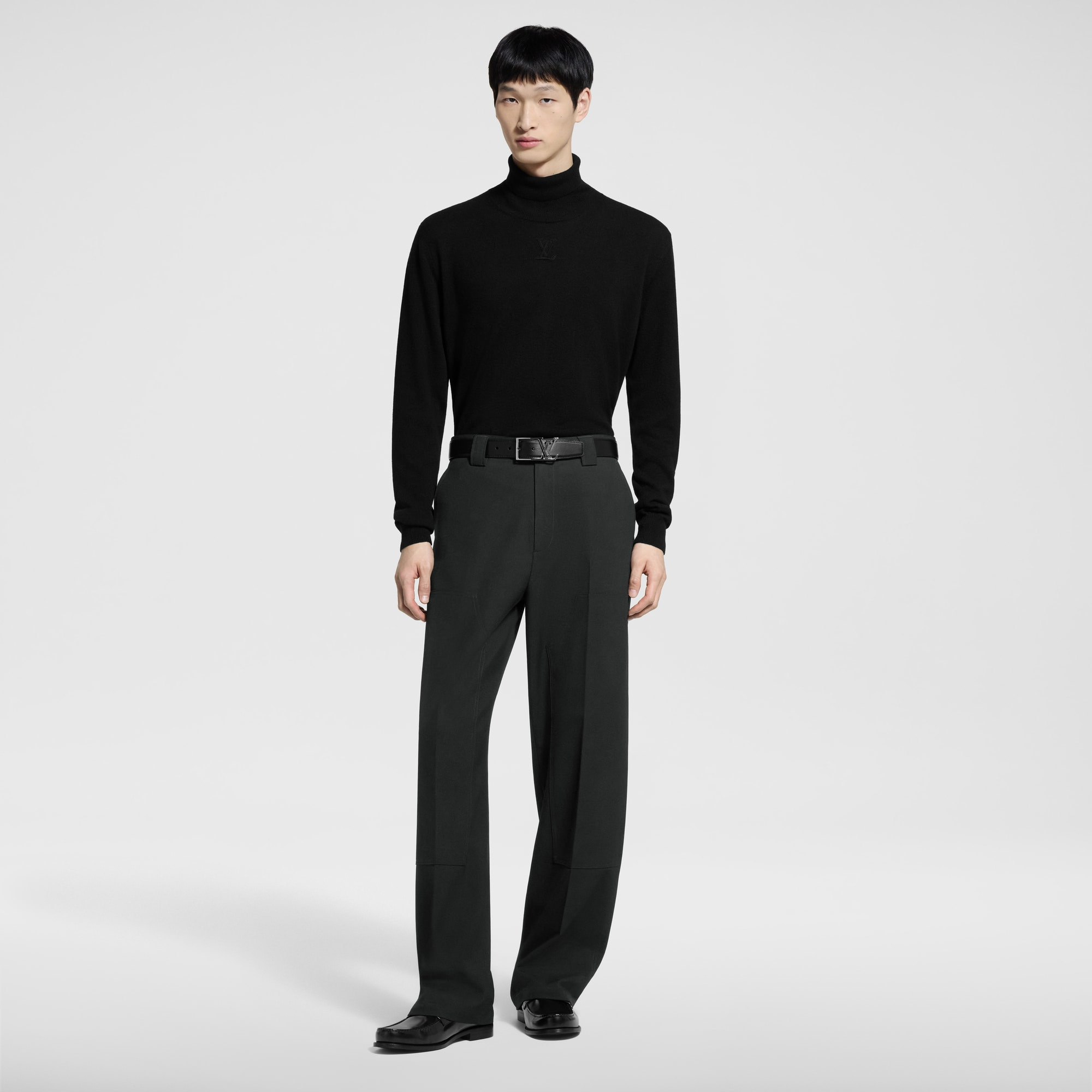 LVSE LV Embossed Turtle Neck - 4