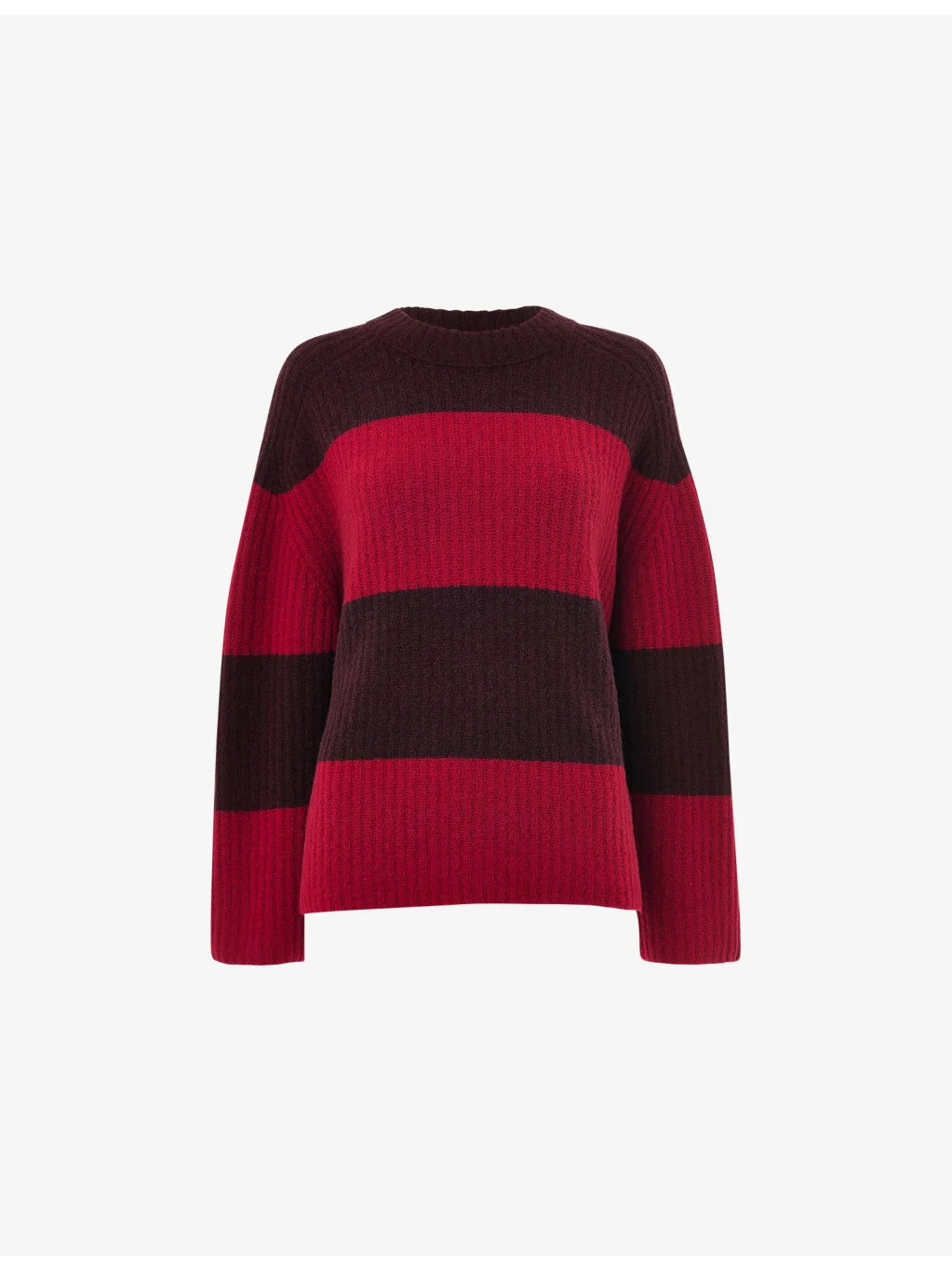 Wide Stripe Wool-Blend Knitted Jumper - 1
