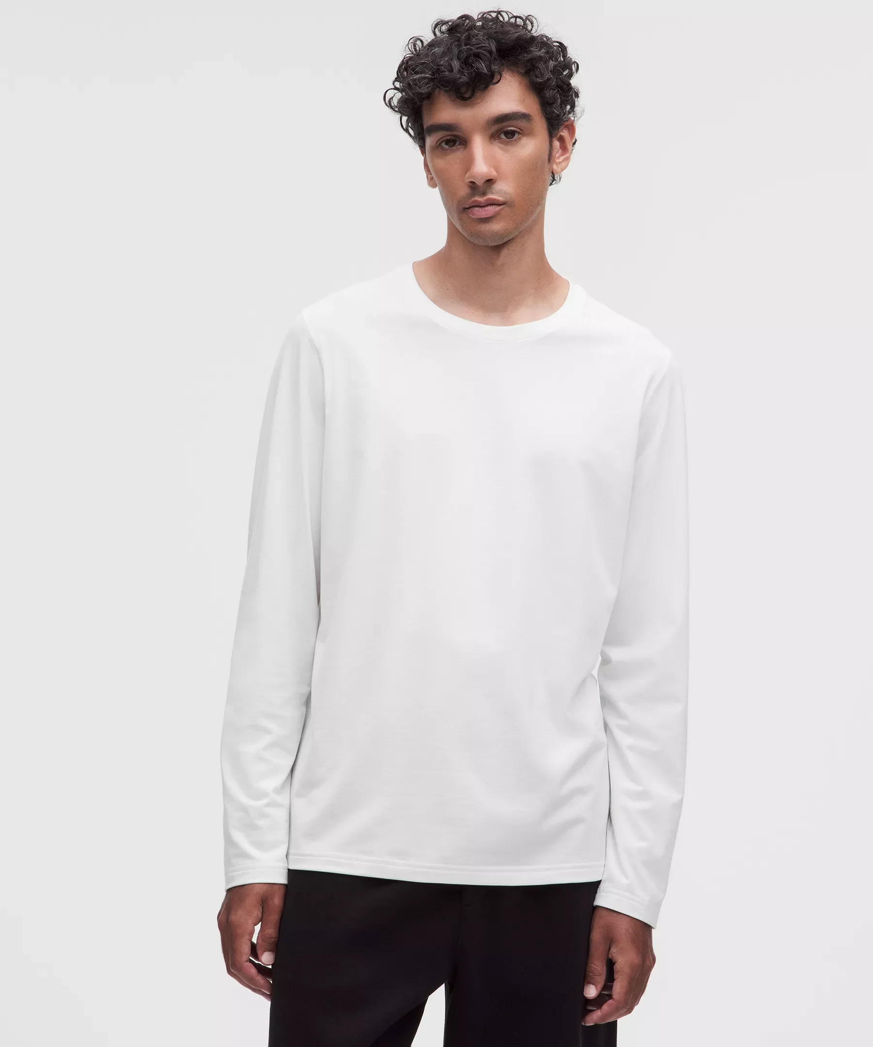 Everyday Cotton-Blend Classic Long-Sleeve T-Shirt - 1