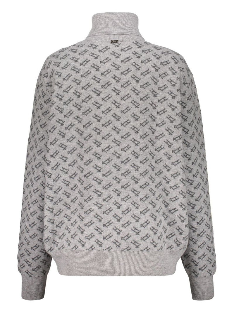 Herno high-neck logo-pattern sweater outlook