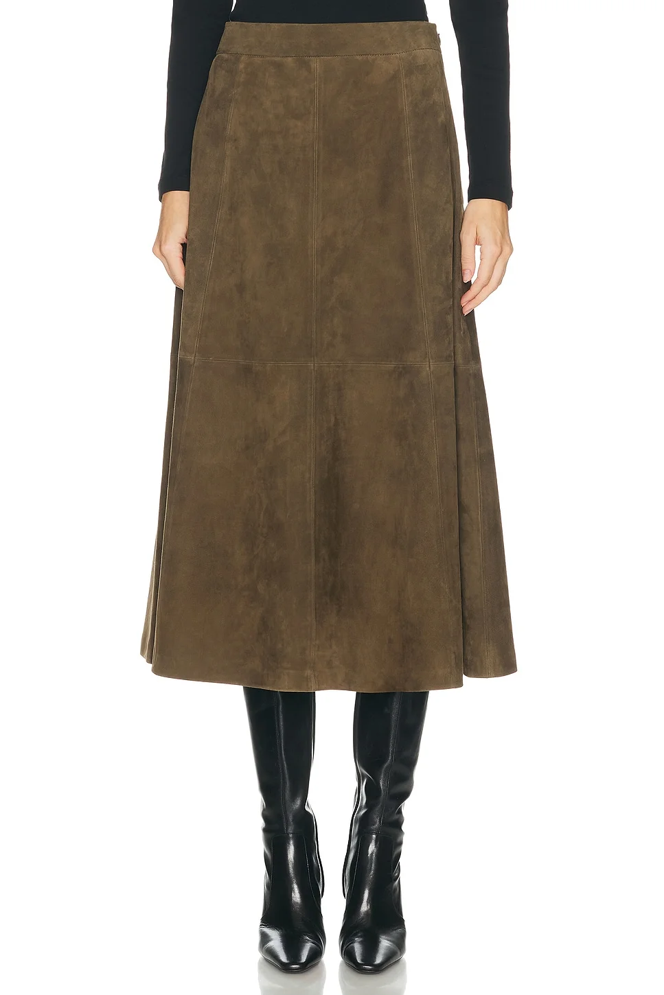 Suede Wolfe Skirt - 1